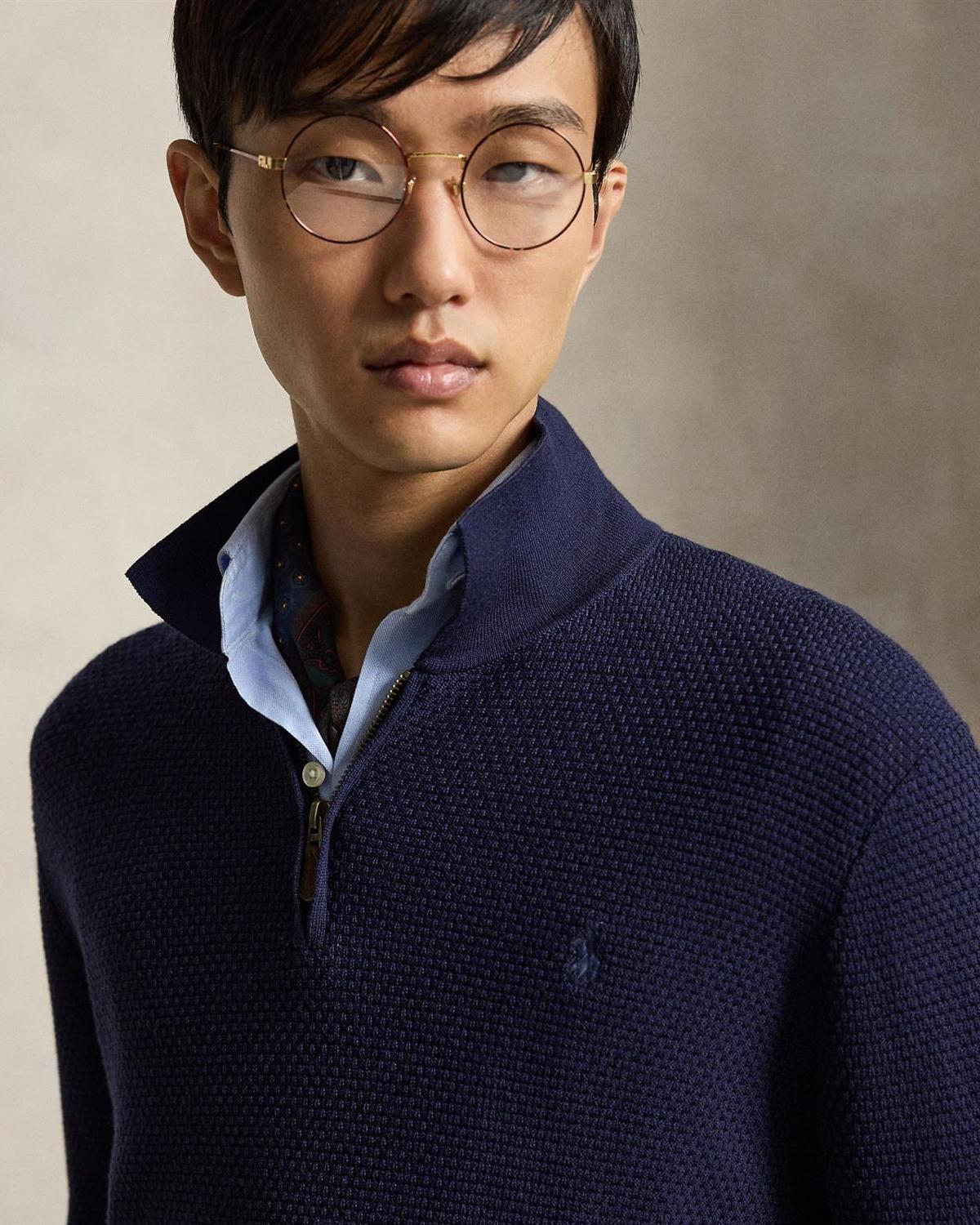 Skjortegenser Merino - Navy