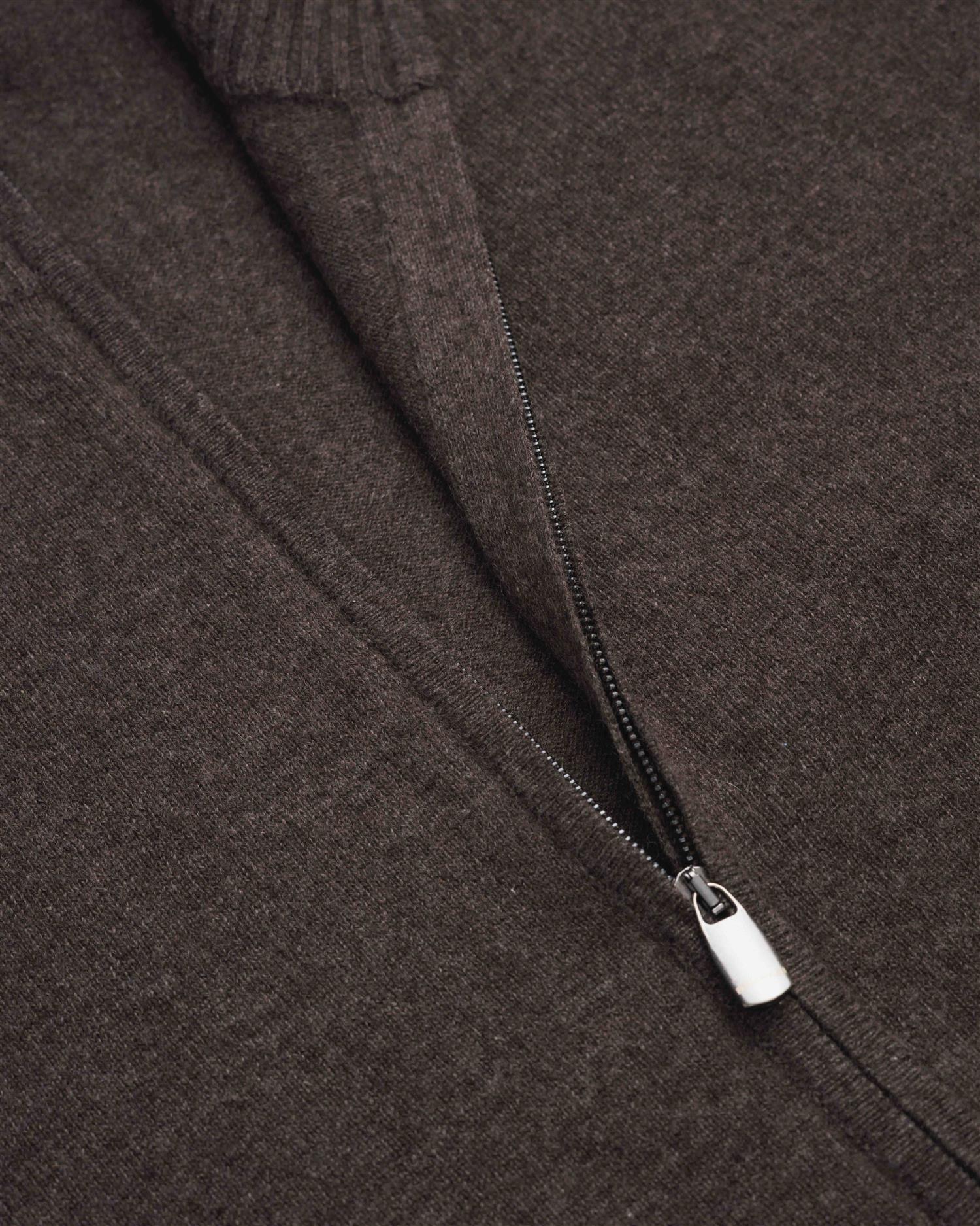 Fullzip Cardigan - Brun