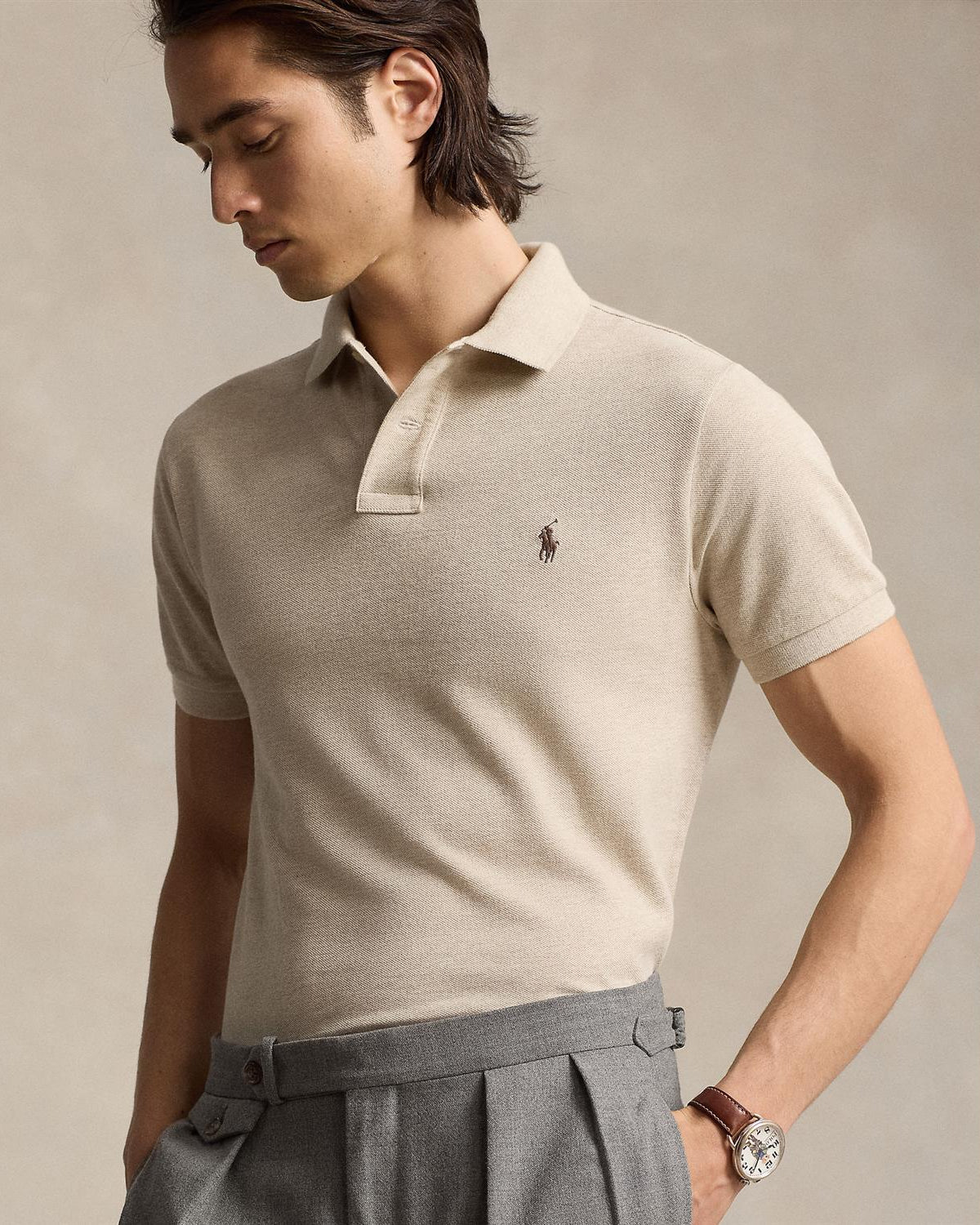 Custom Slim Fit Polo Dune