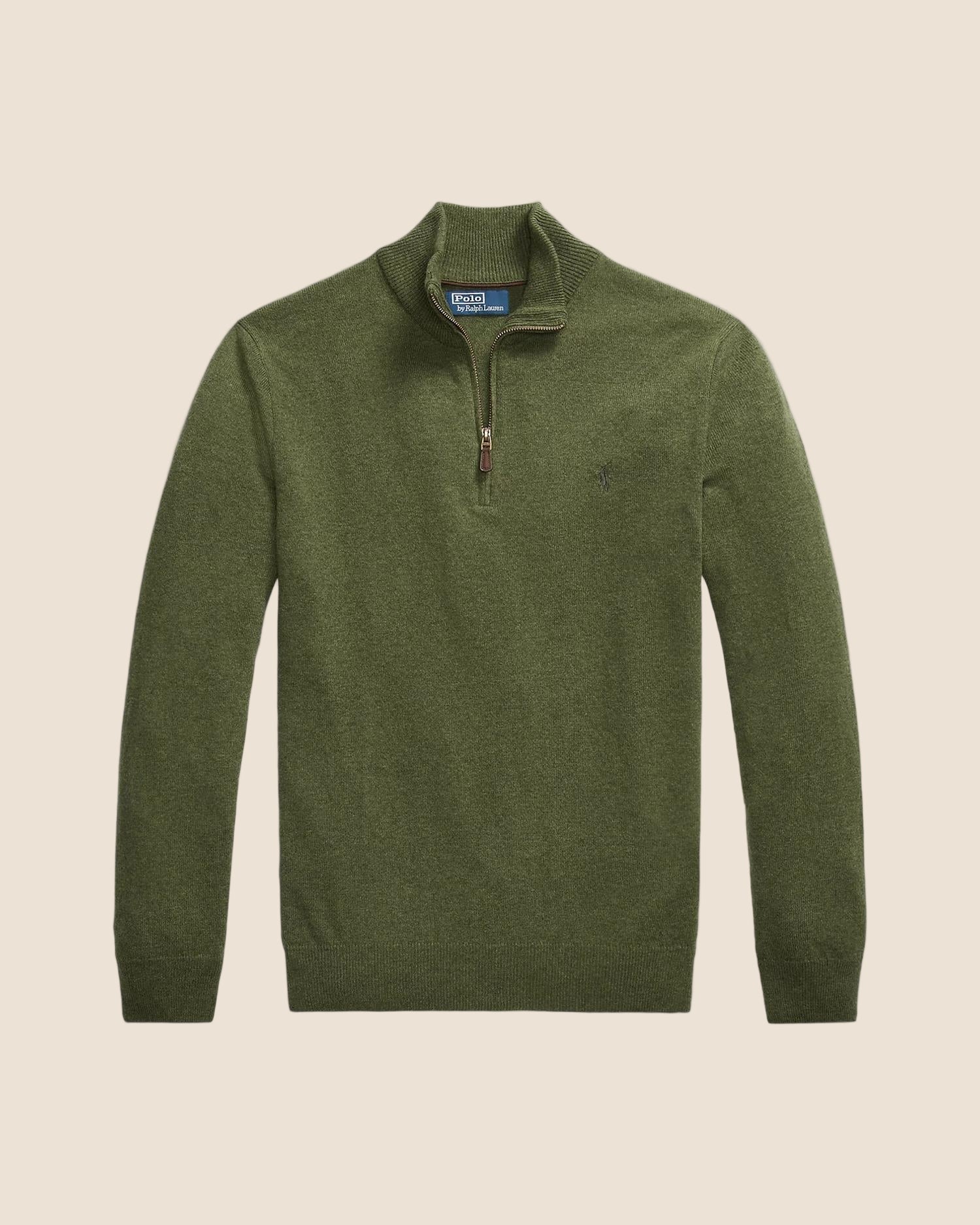 Rustikk Merino Half Zip - Grønn