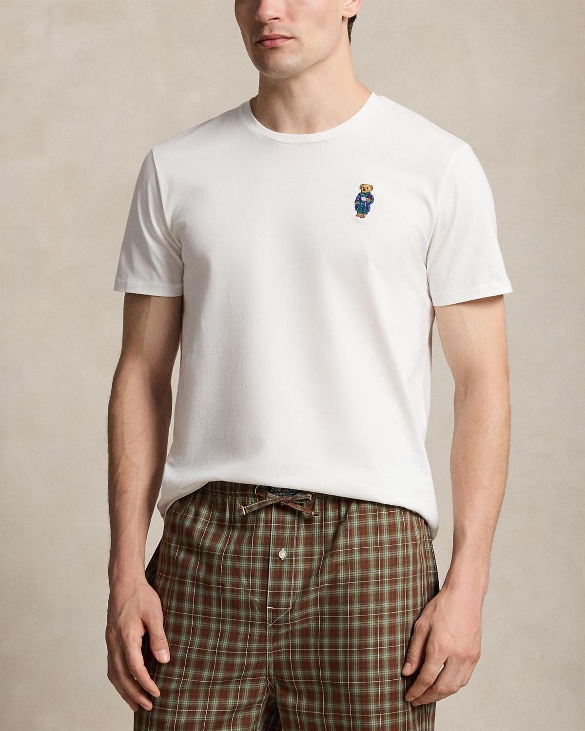 Jersey Pyjamas - Hvit/Brun