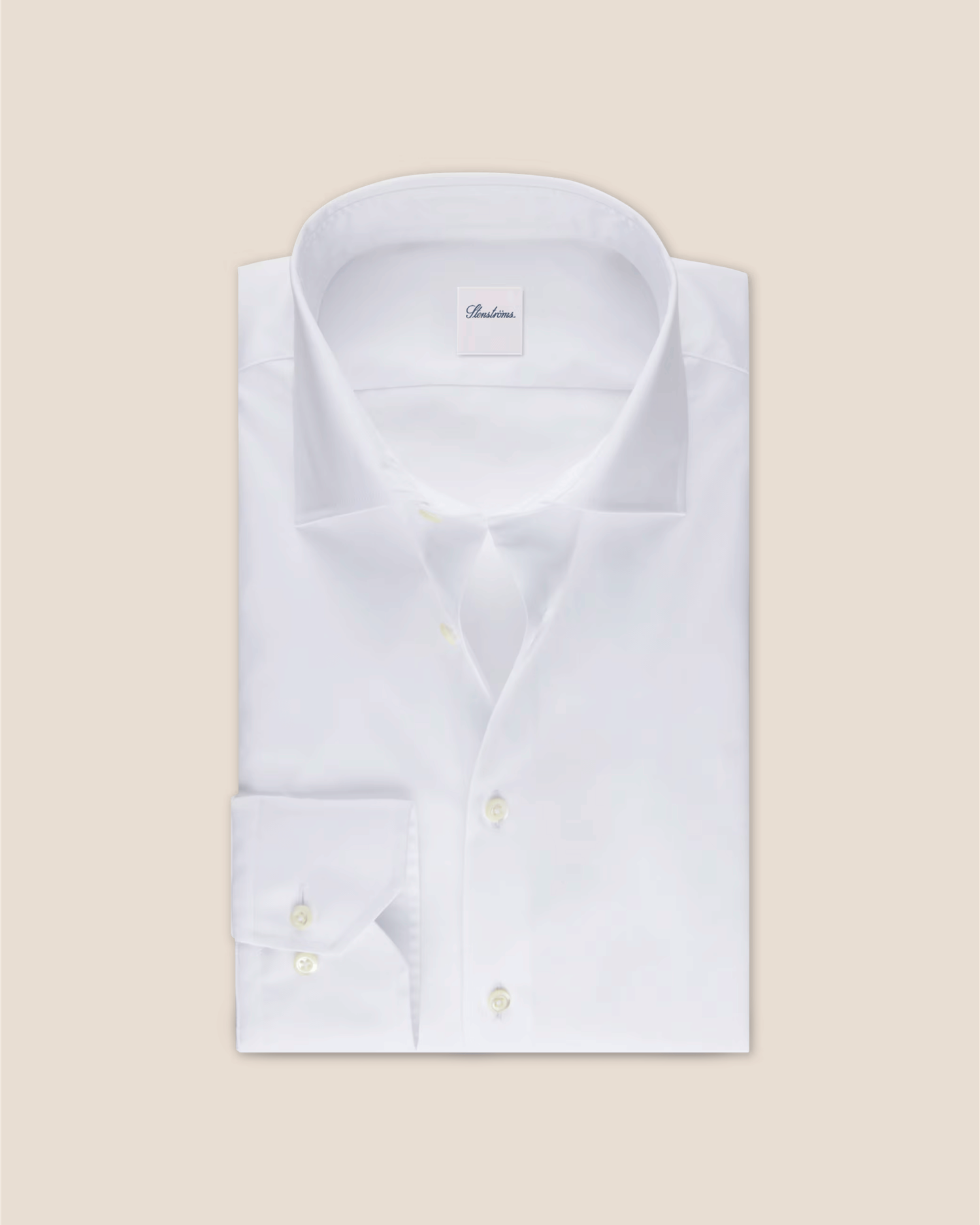 Bomull Twill skjorteRegular Enkel Mansjett - Lys blå