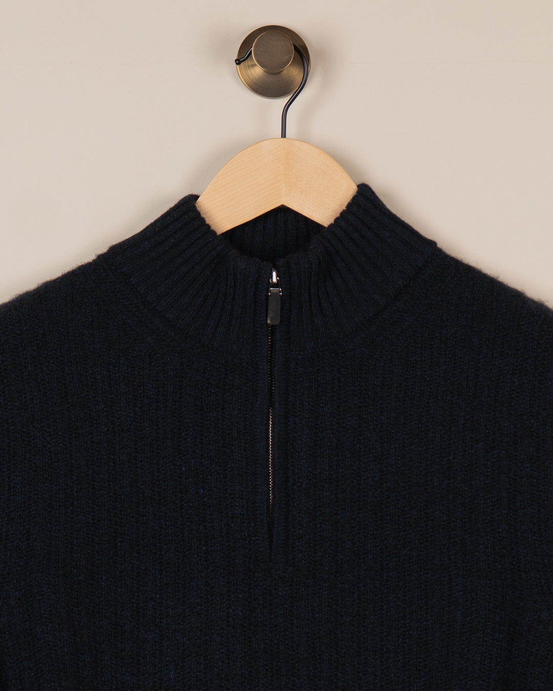 Canova Half-zip Cashmere Sweater - Navy