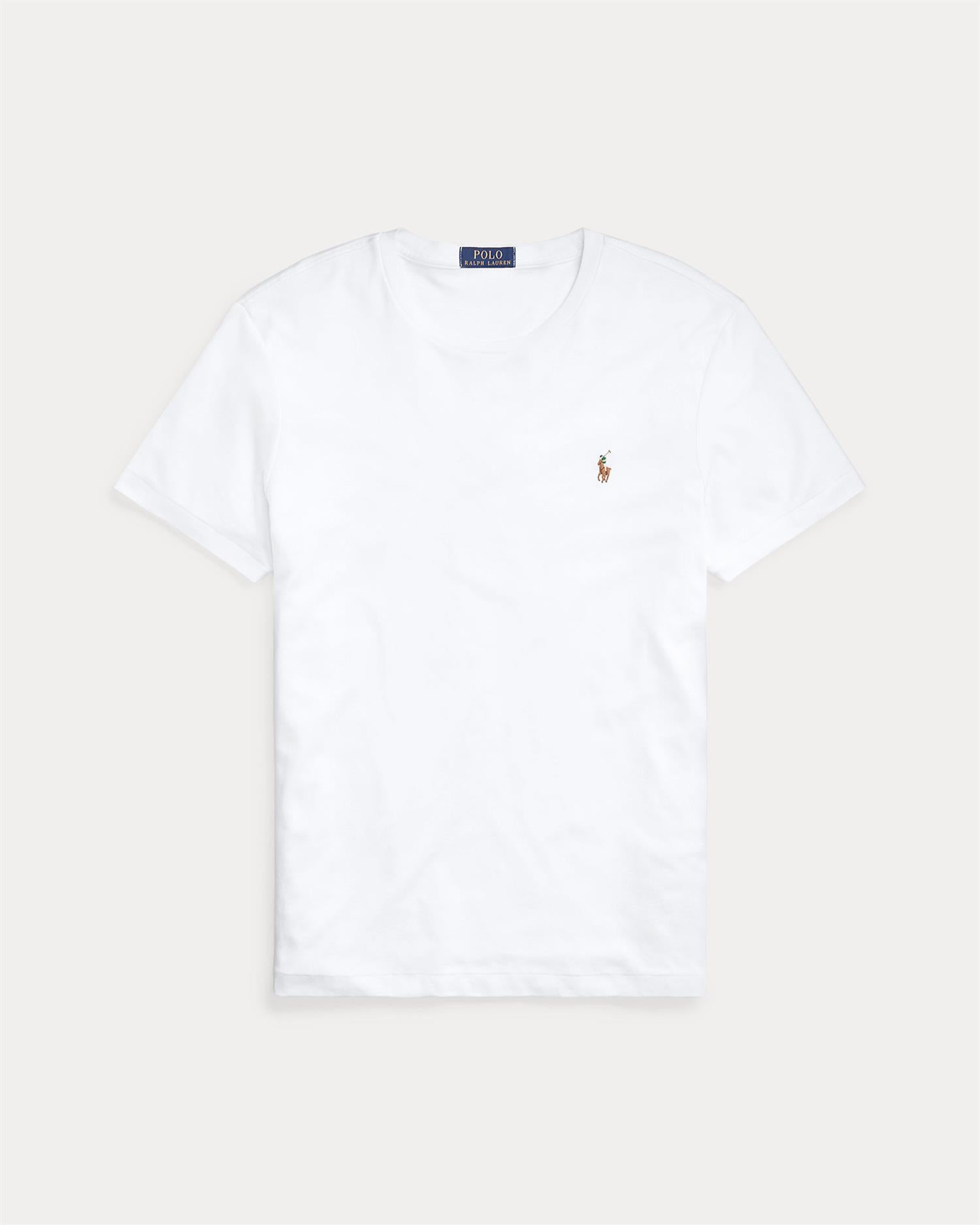 Custom Slim Fit Soft Cotton T-Shirt - Hvit