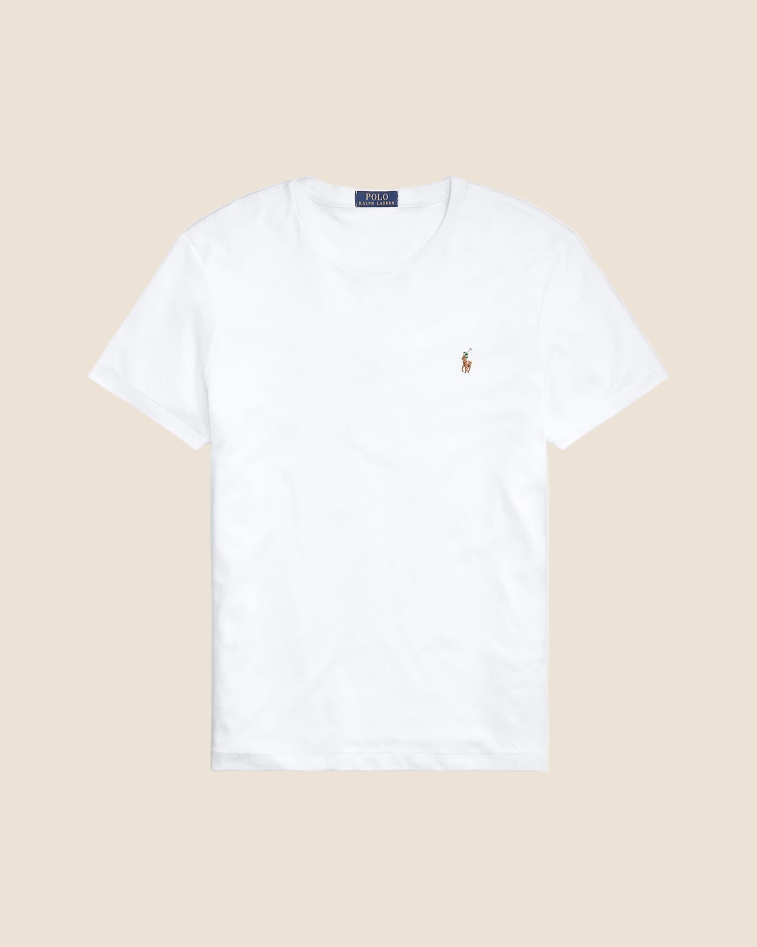 Custom Slim Fit Soft Cotton T-Shirt - Hvit