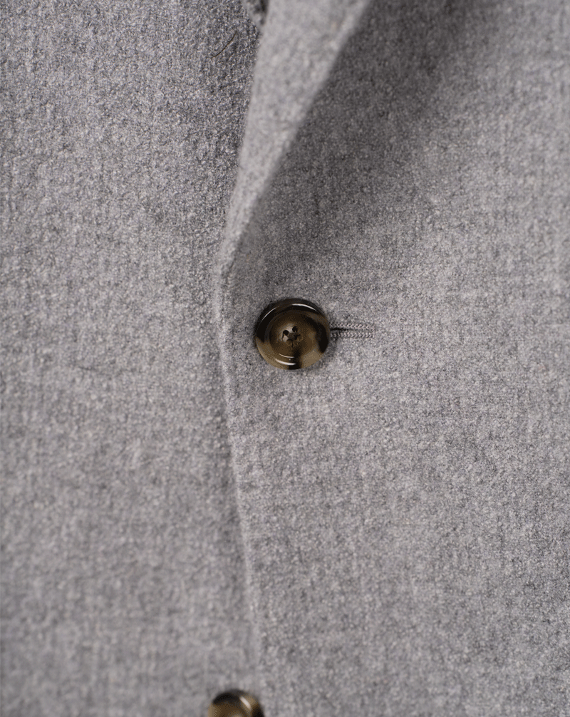 Enkeltspent Jakke Boucle´- Grå