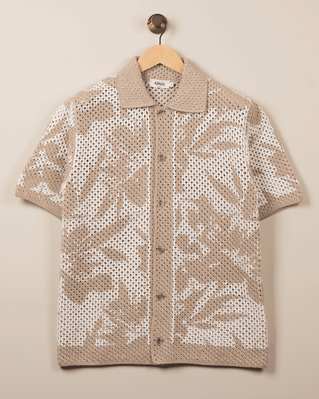 Kortermet t-skjorte - Krem