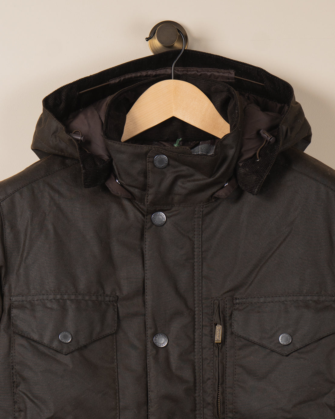 Winter Snapper Wax Jacket - Dark Brown