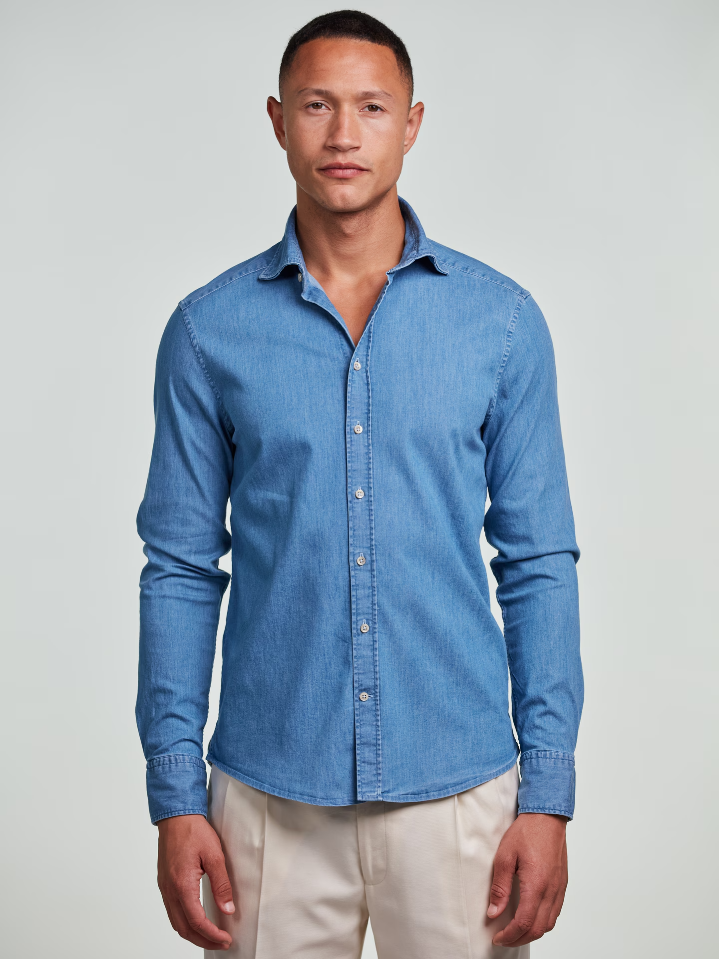 Skjorte Slimline - Denim