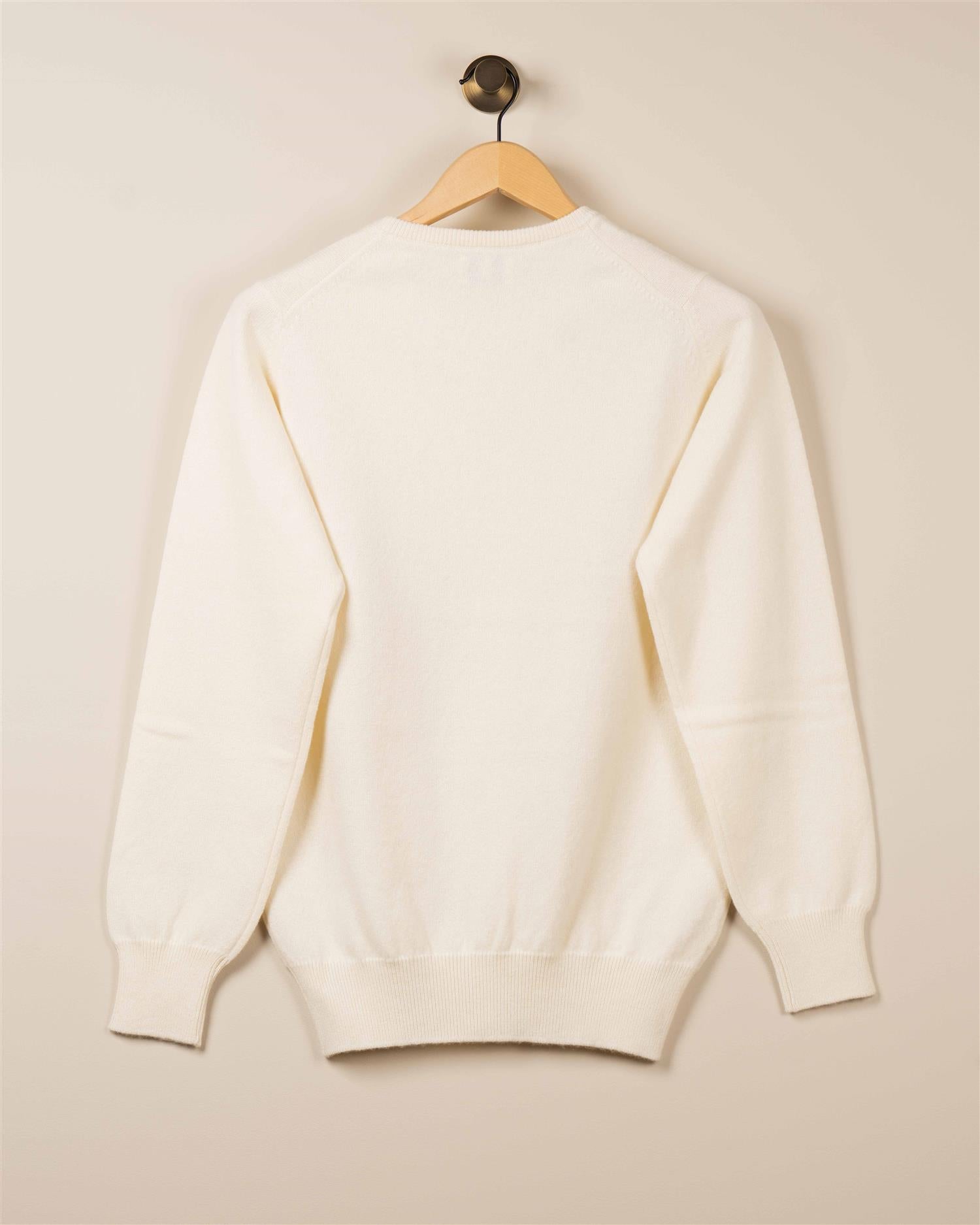 Rundhals Genser - Krem