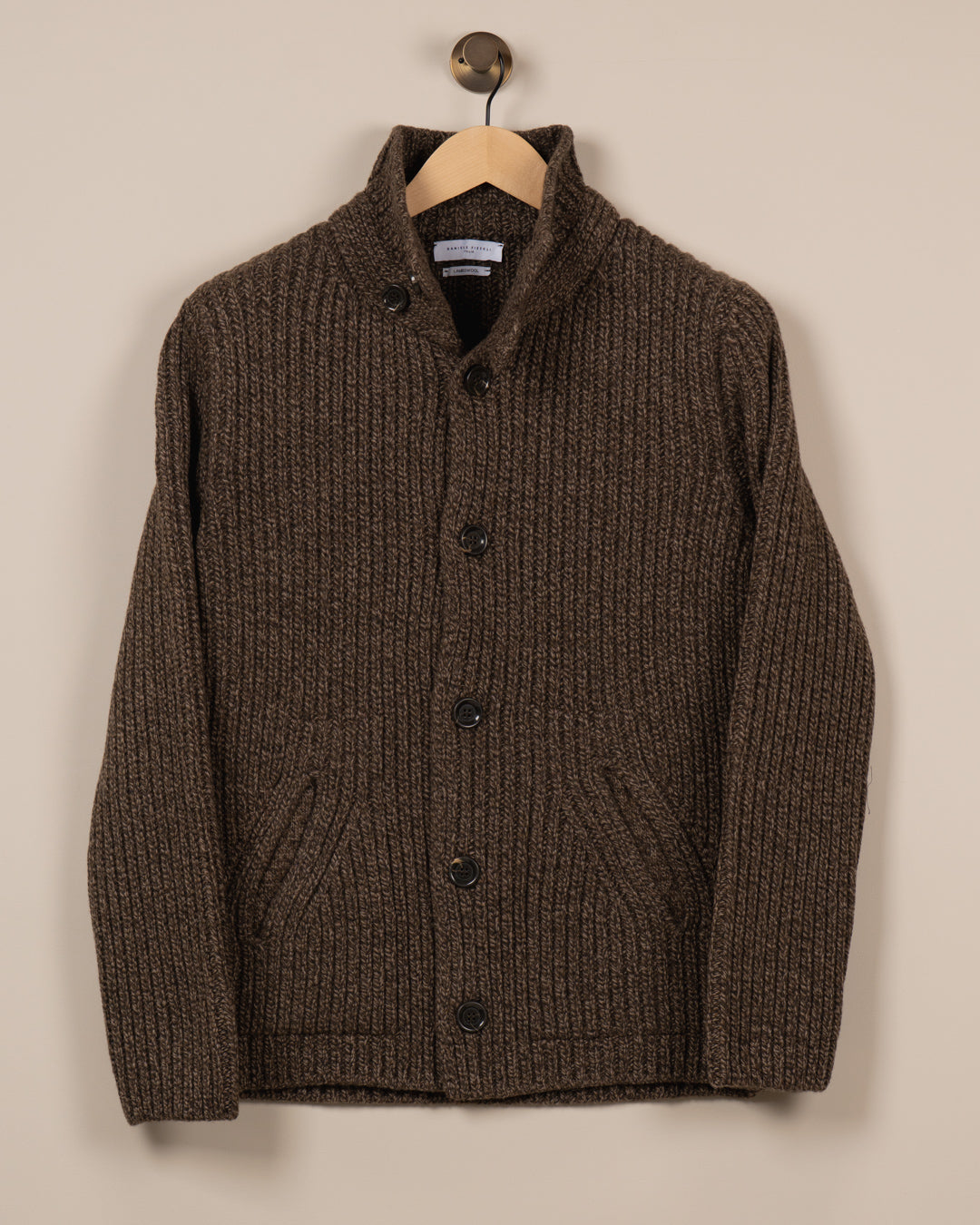 Cardigan - Brunmelert