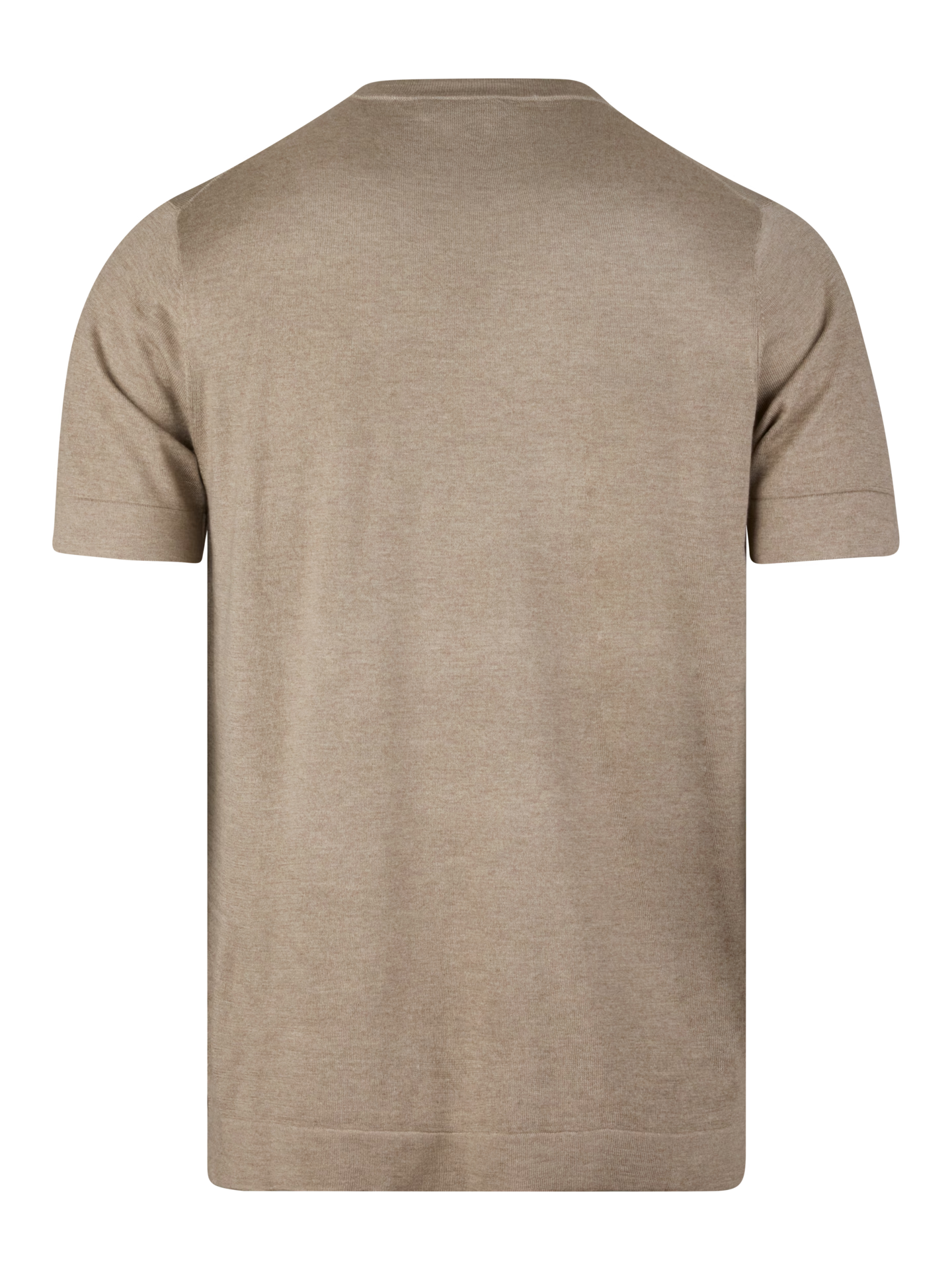 Cashmere/Silke T-Skjorte - Beige