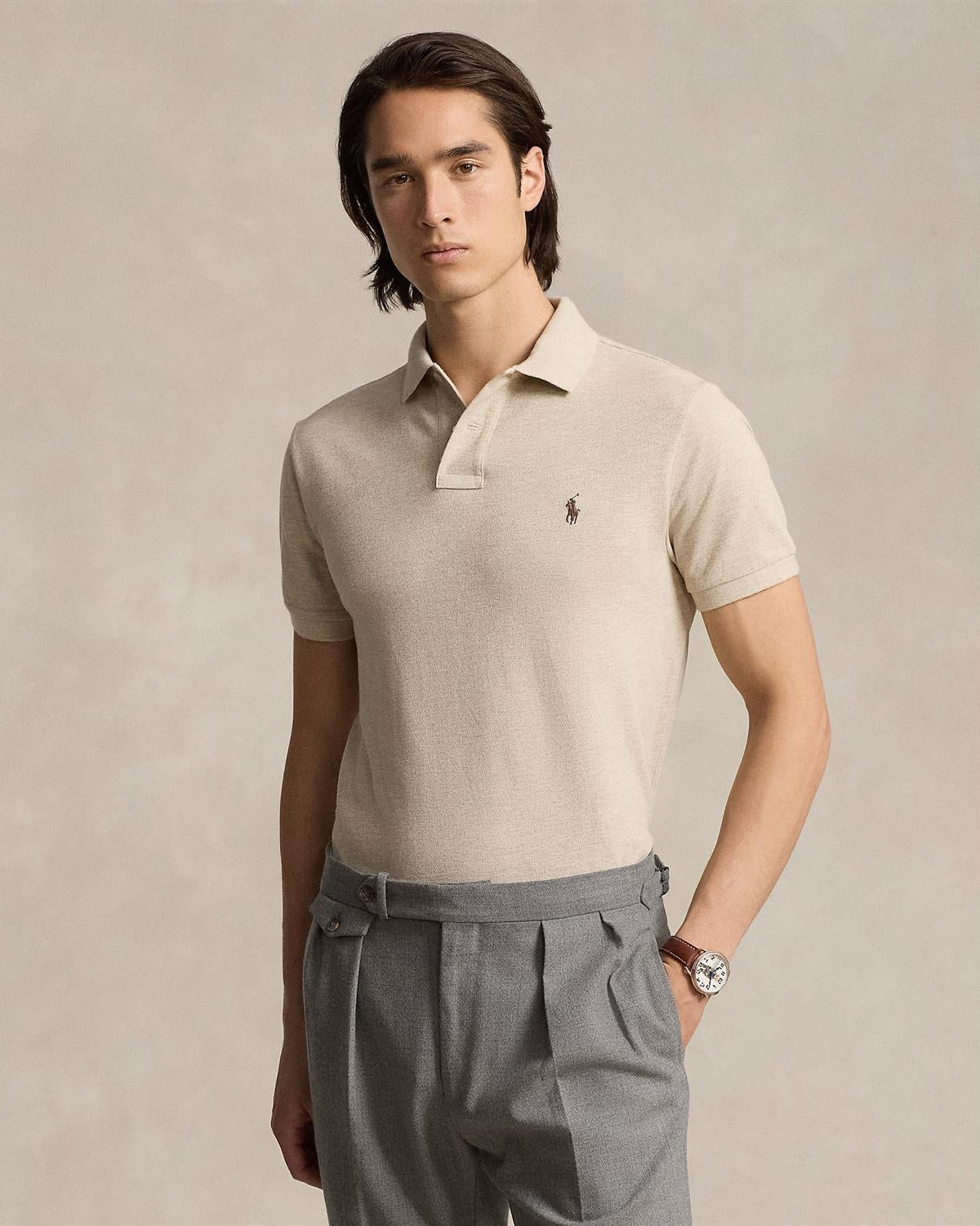 Custom Slim Fit Polo Dune