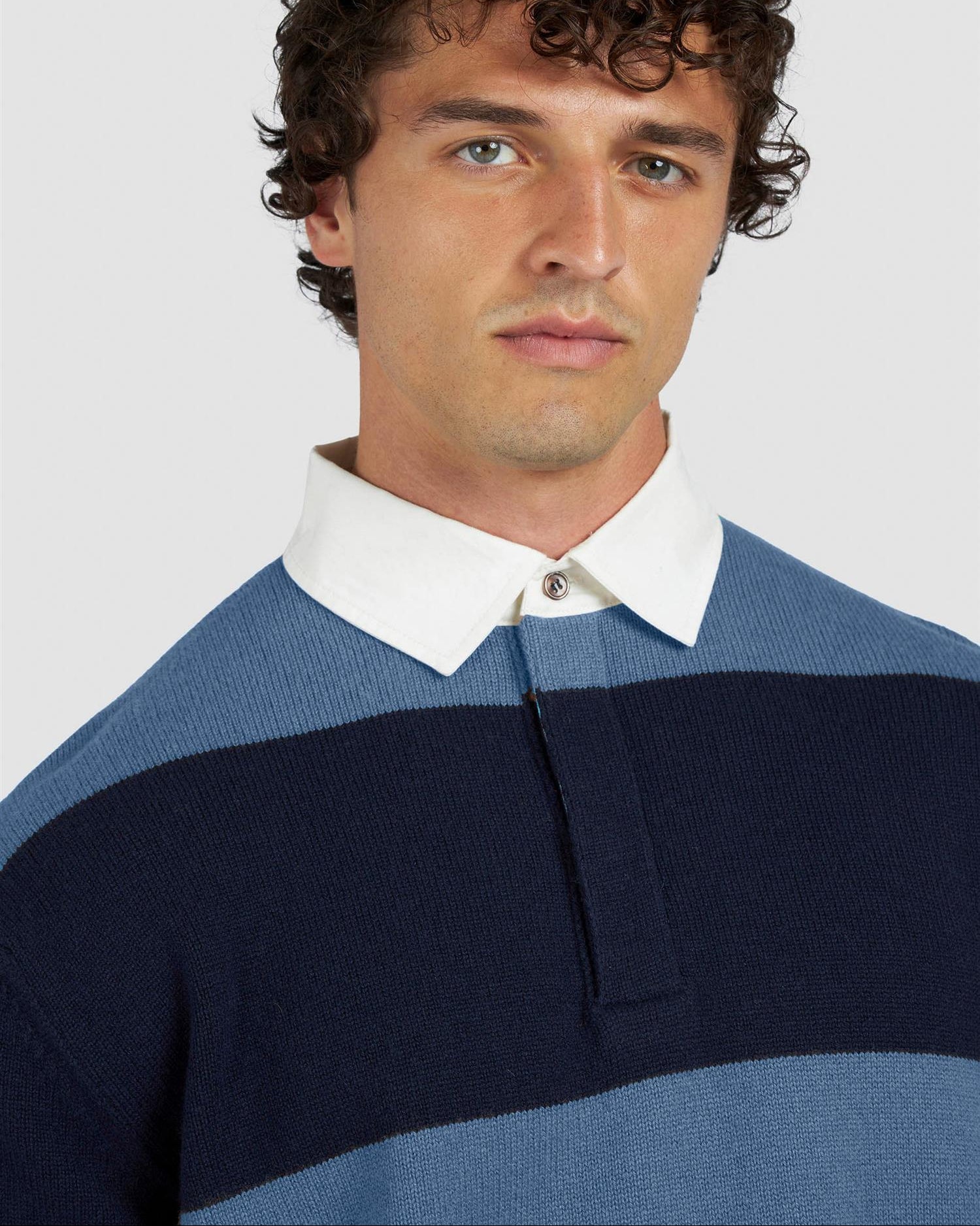 Rugby Genser - Navy/Lysblå