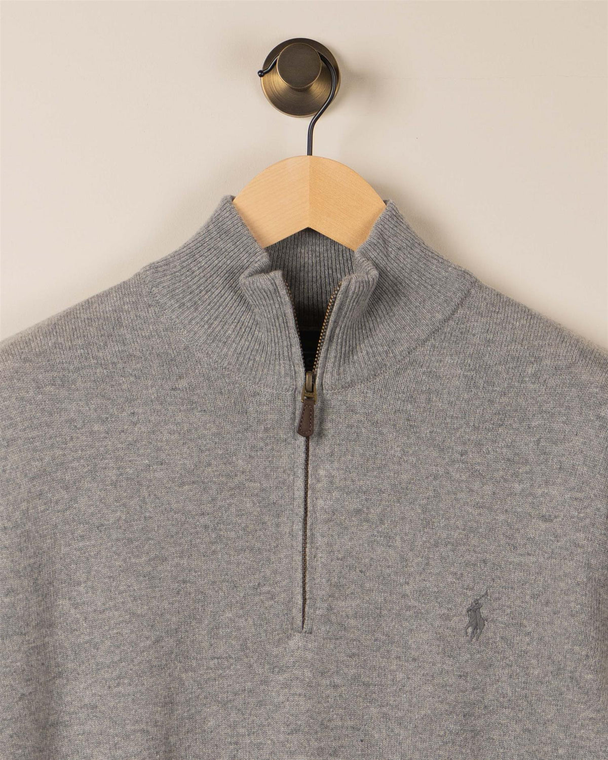 Merino Half Zip - Grå