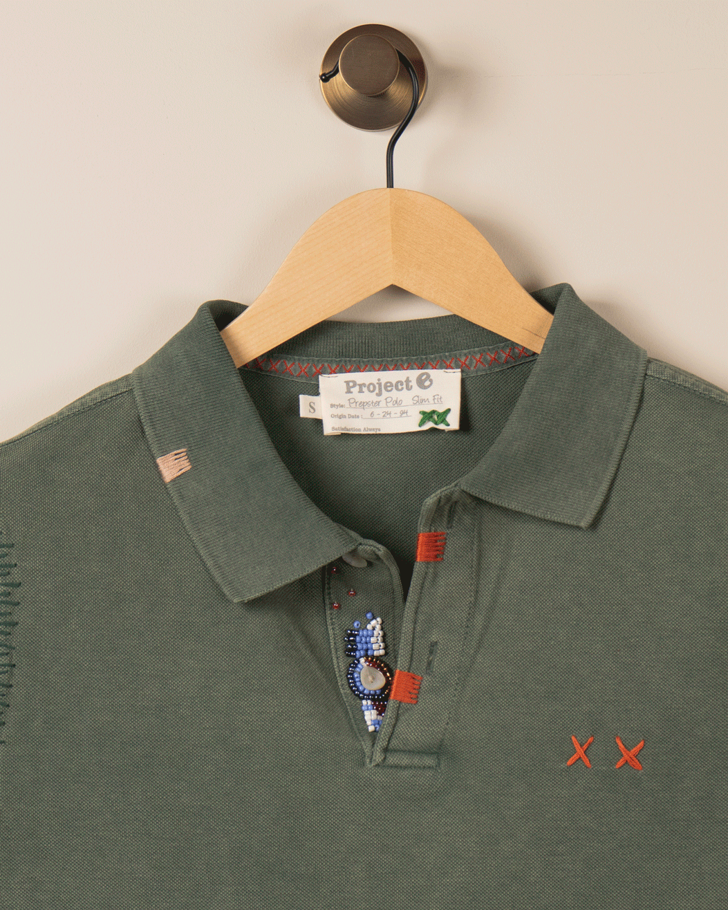 Prepster Polo Slim fit - Oliven