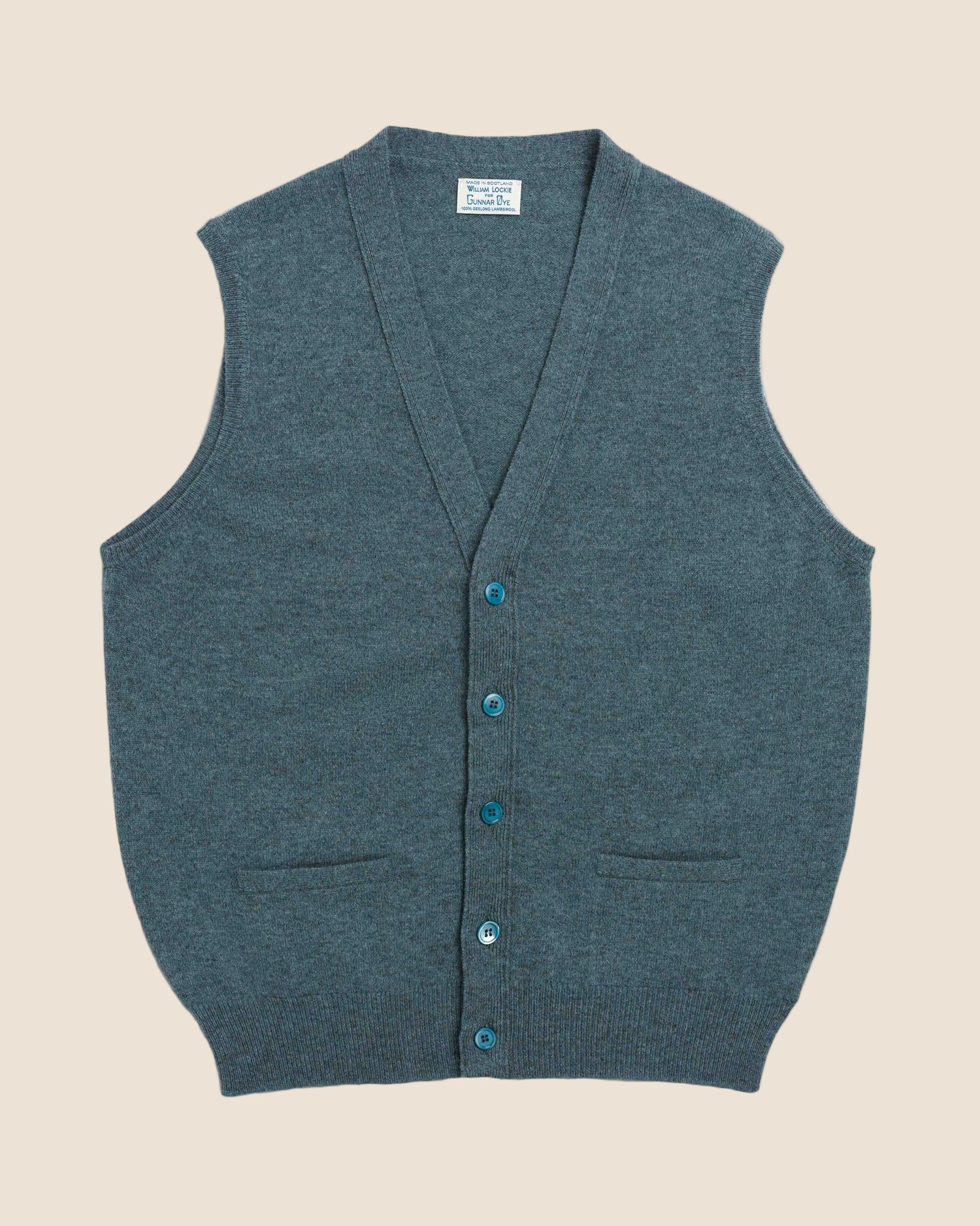 Vest - Blågrønn-William Lockie-www.gunnaroye.no