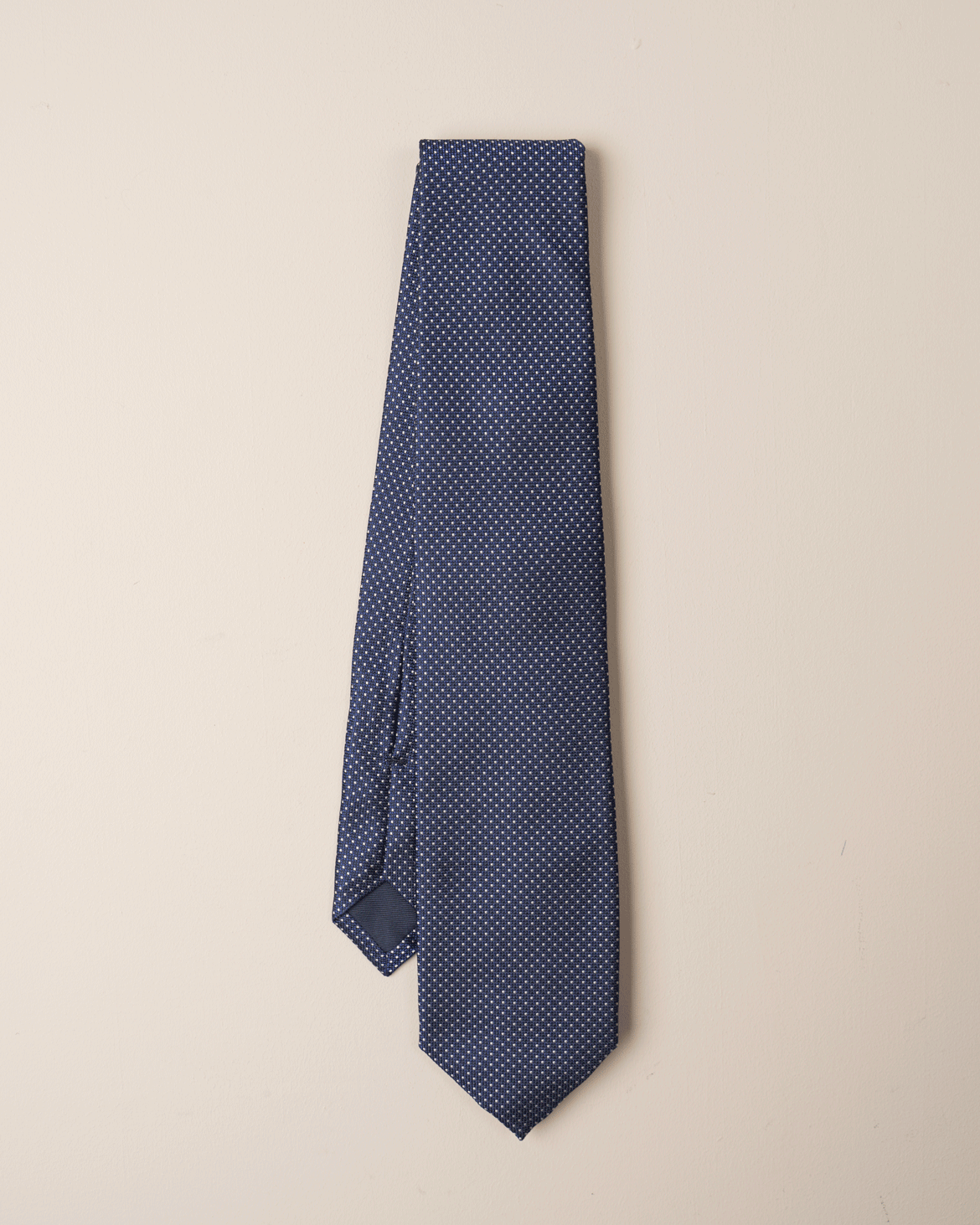 Mønstret Slips - Blå