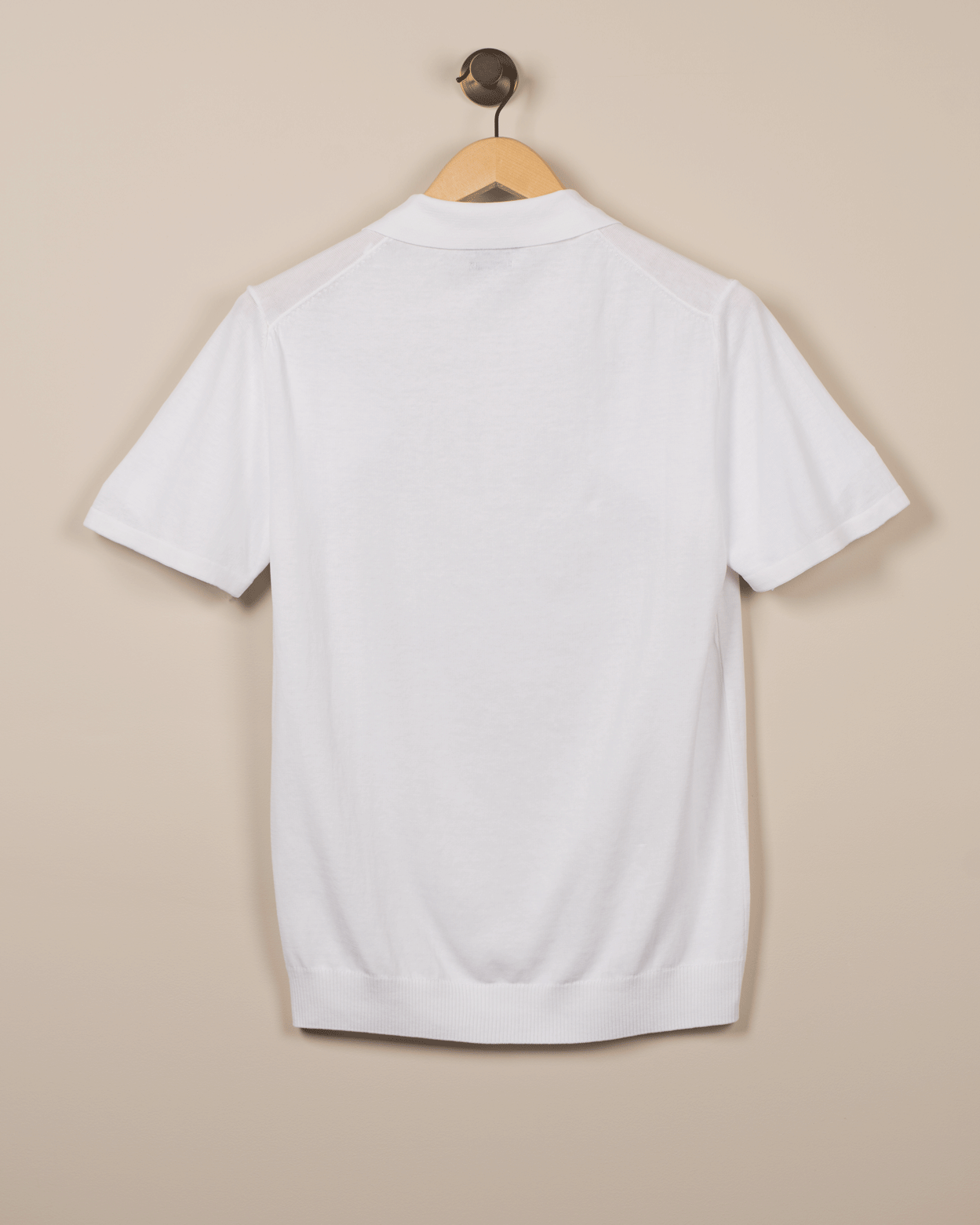 Skjortegenser Dry Cotton Kort Arm - Hvit