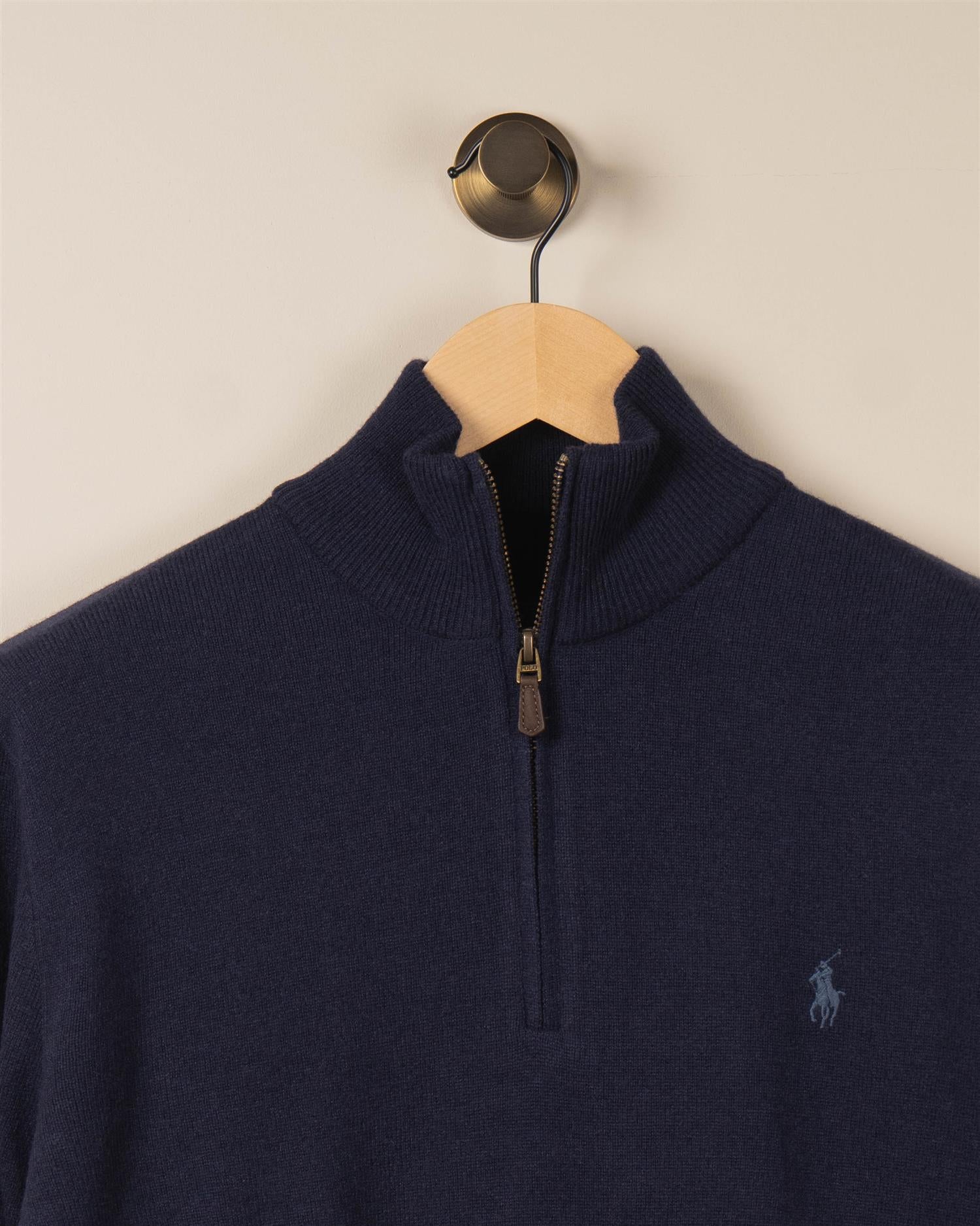 Rustikk Merino Half Zip - Navy