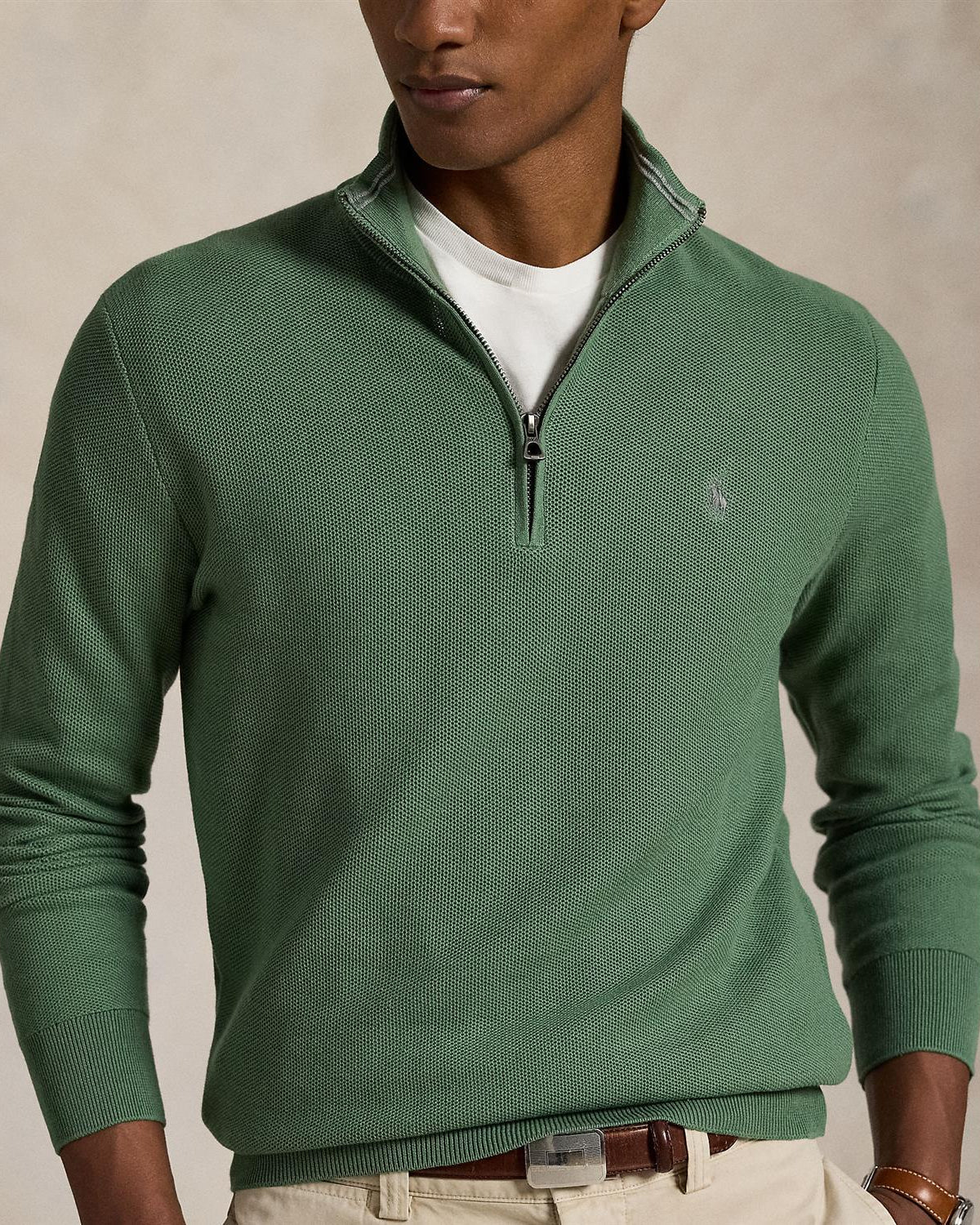 Half Zip - Grønn