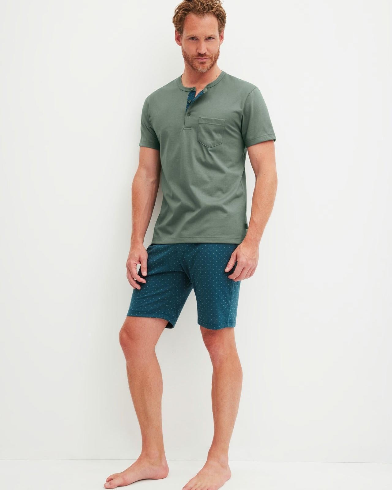 Kort Pyjamsas - Grønn