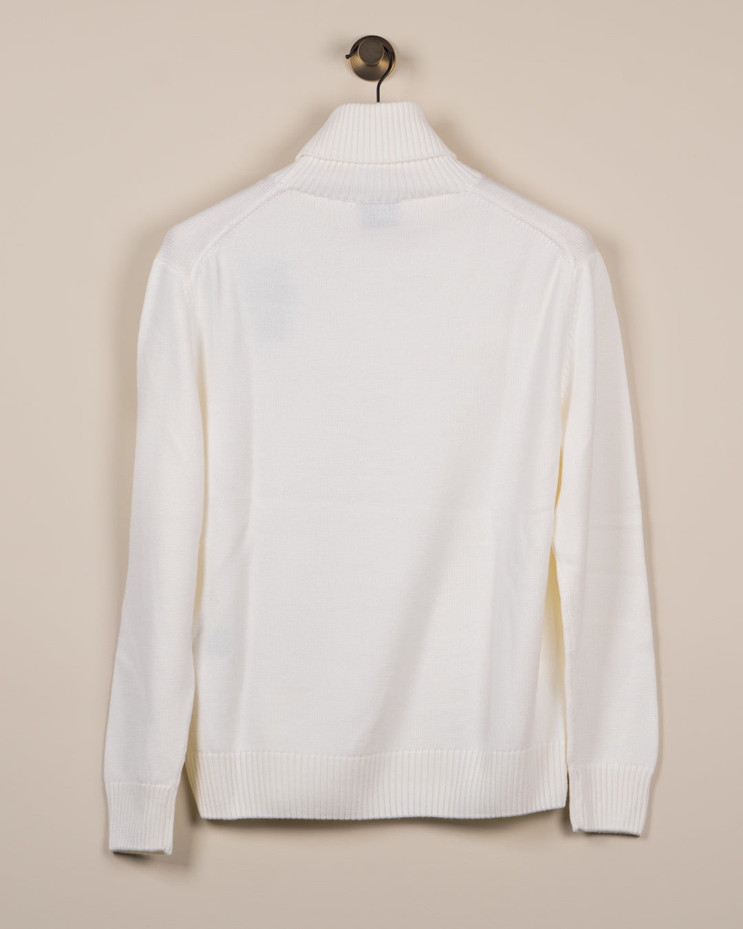 Høyhalset Genser - Off White