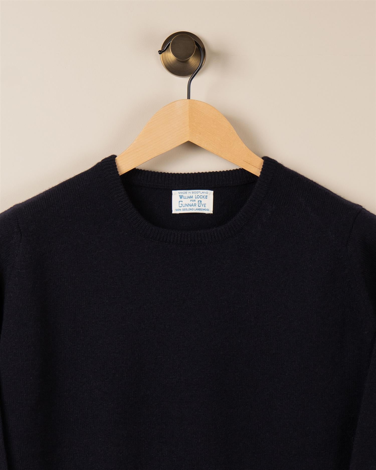 Rundhals Genser - Mørk blå