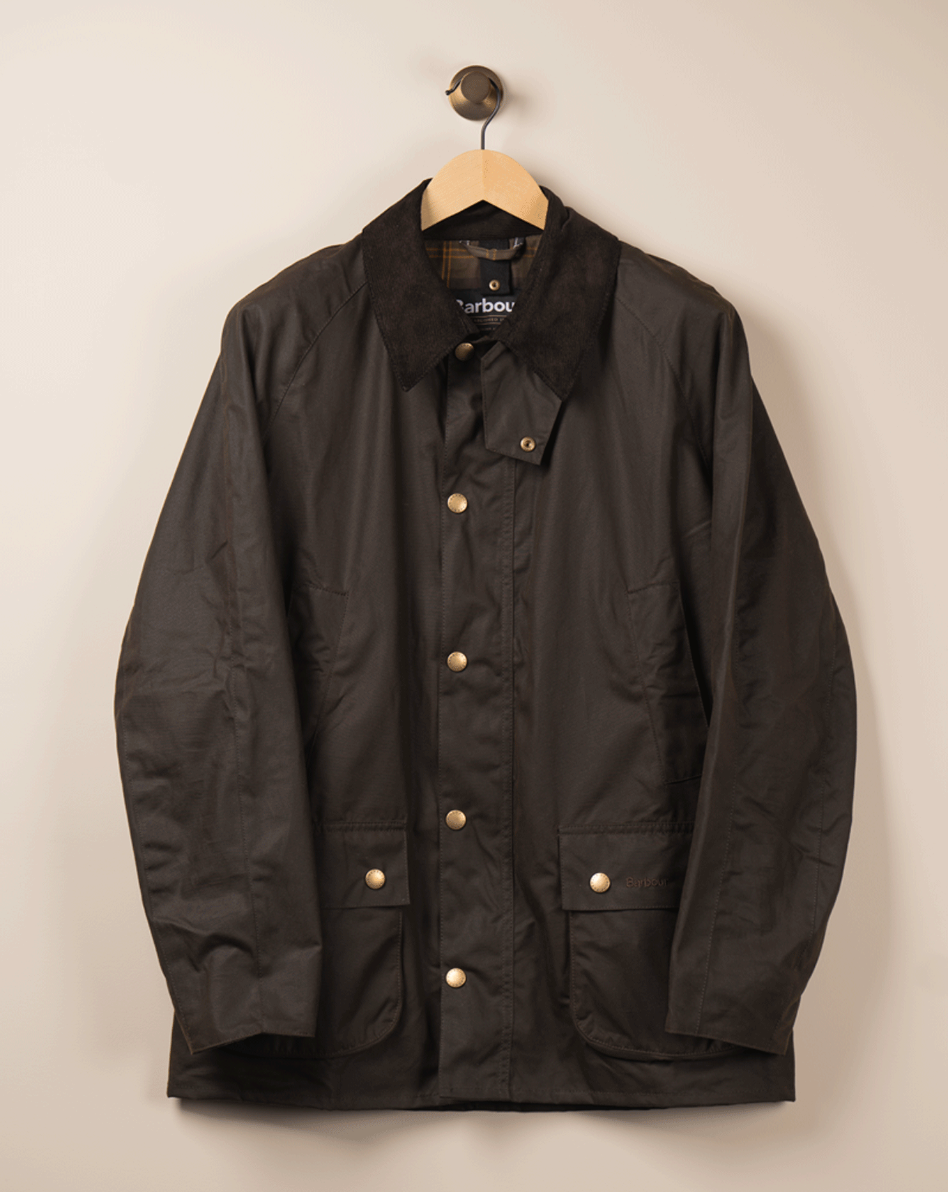 Ashby Waxed Jacket - Oliven
