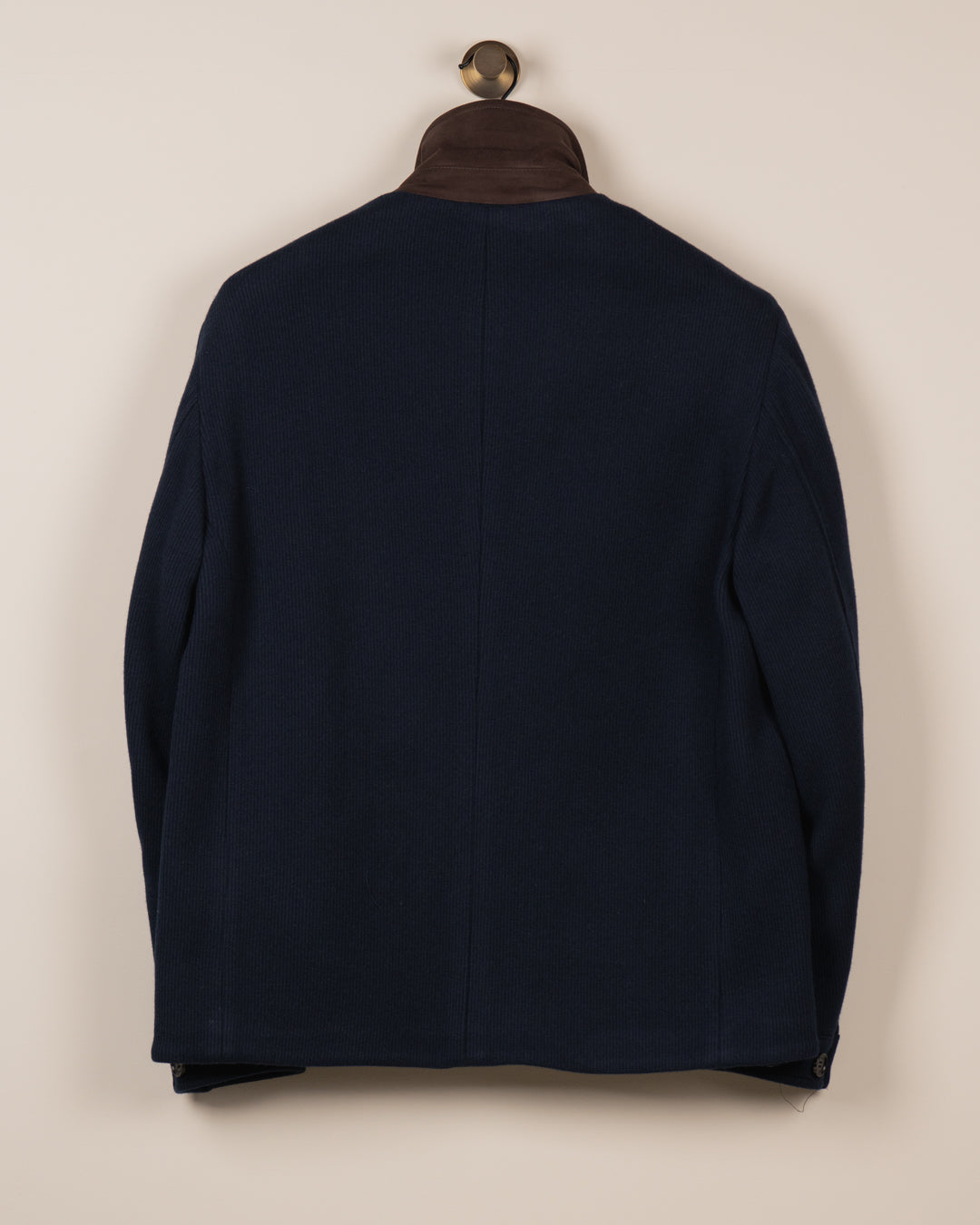 Knitted Shirt Jacket - Navy