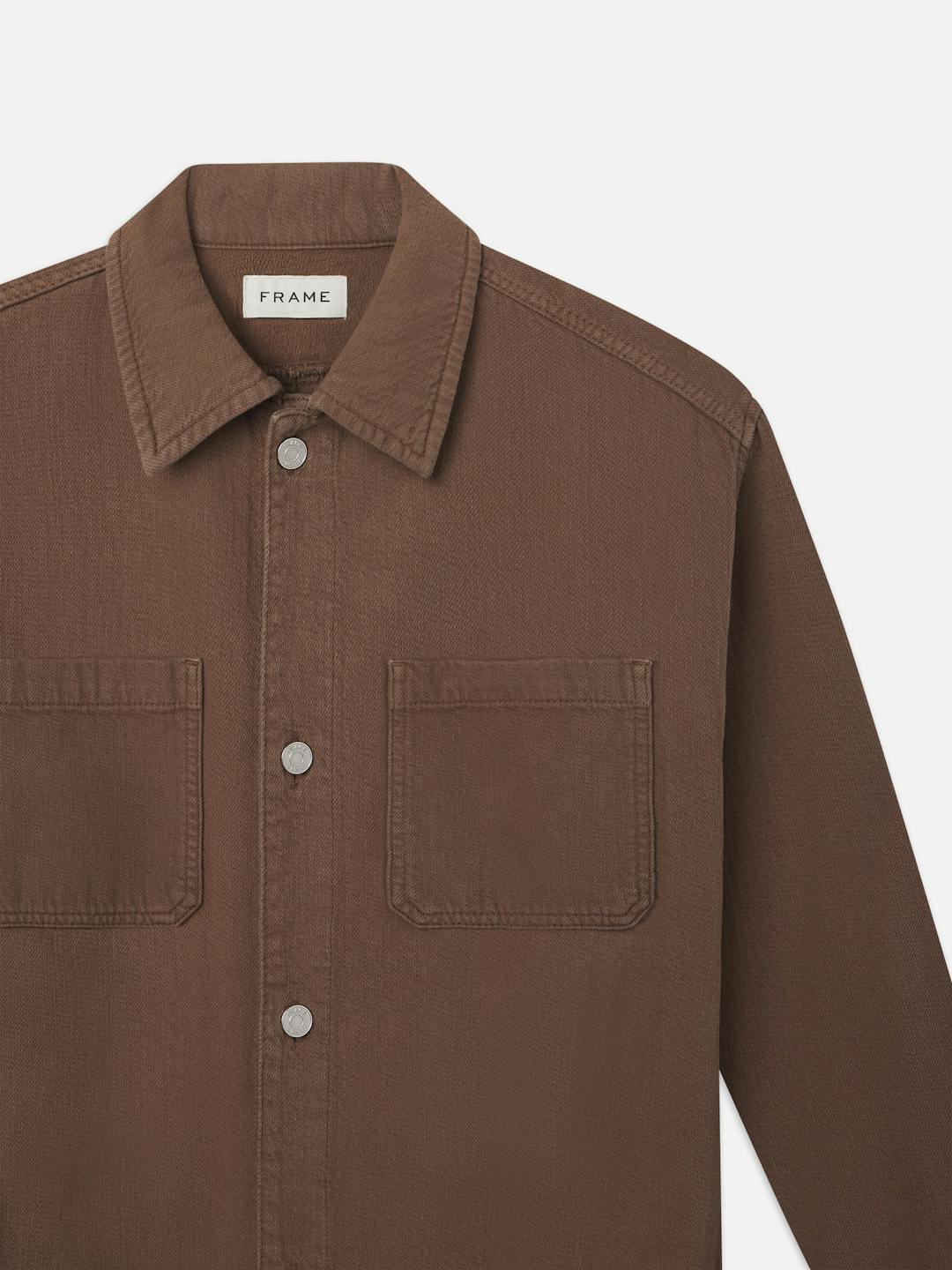 Overshirt Doble Lommer - Brun