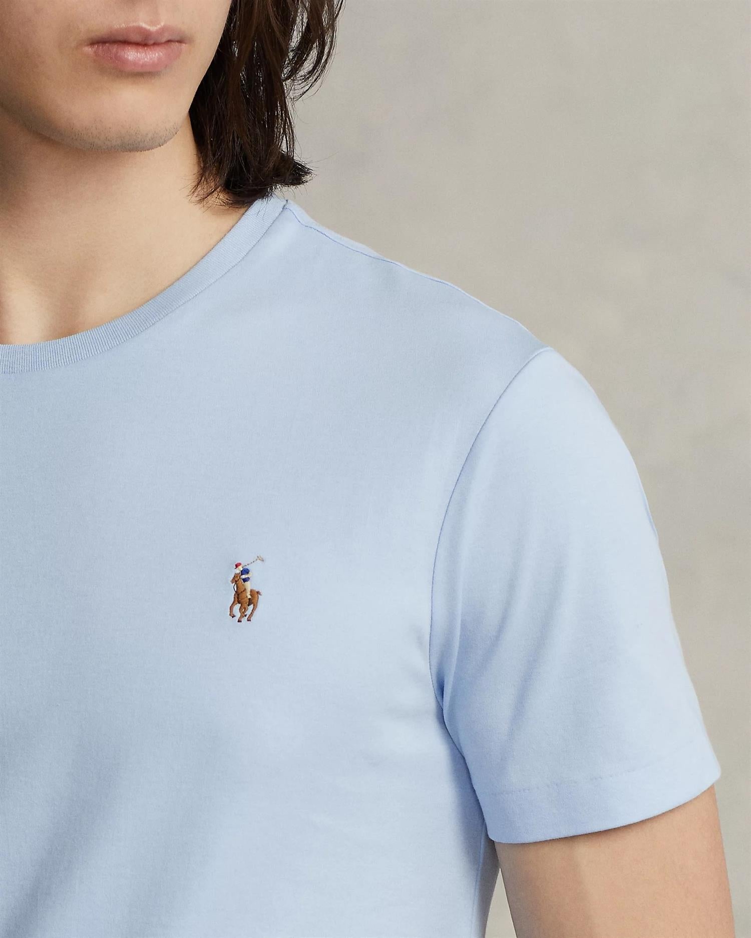 Interlock T-Skjorte - Lys Blå