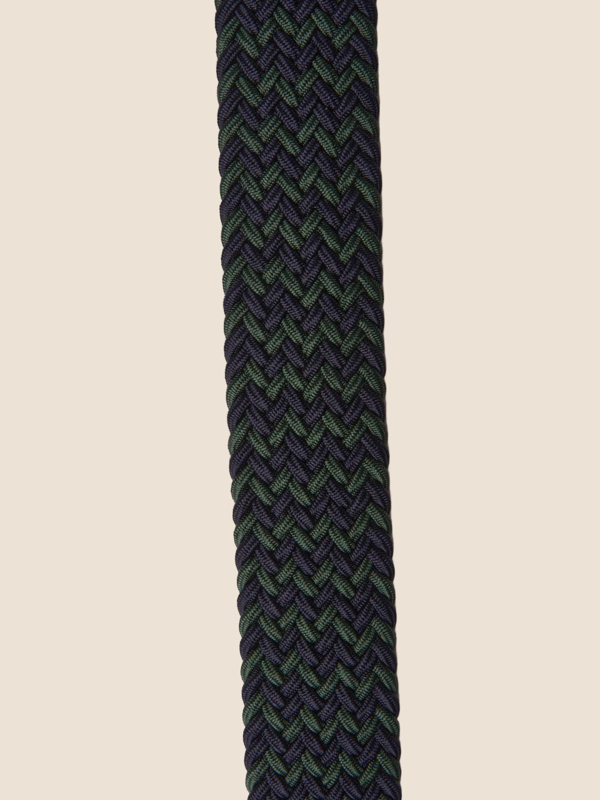 Elastisk Strikkbelte - Navy og Grønn