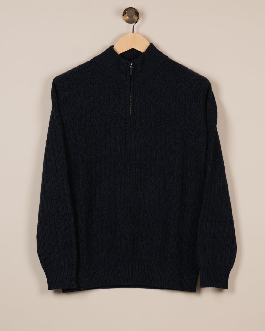 Canova Half-zip Cashmere Sweater - Navy