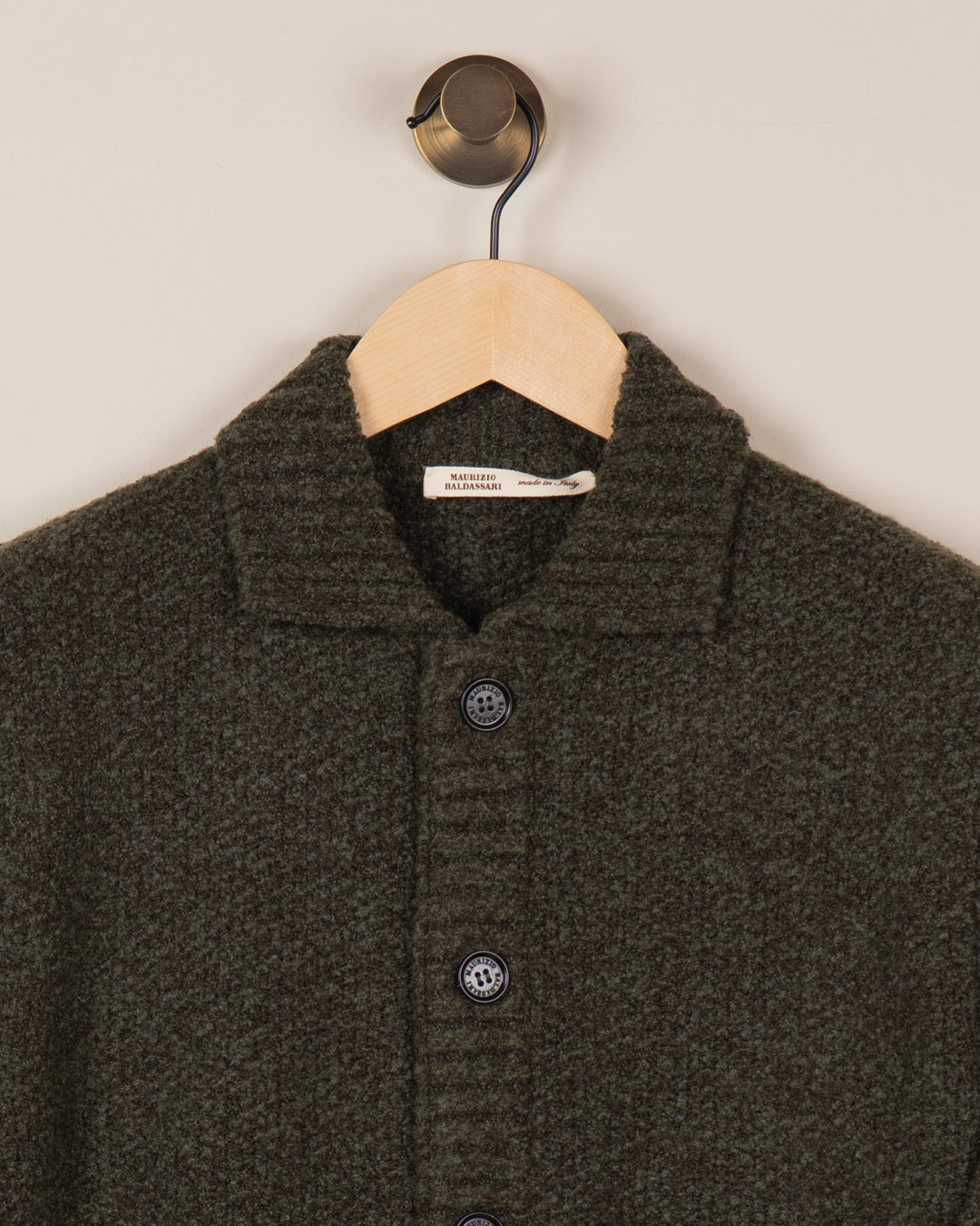 Blouson Wool Blend Cardigan - Grønn