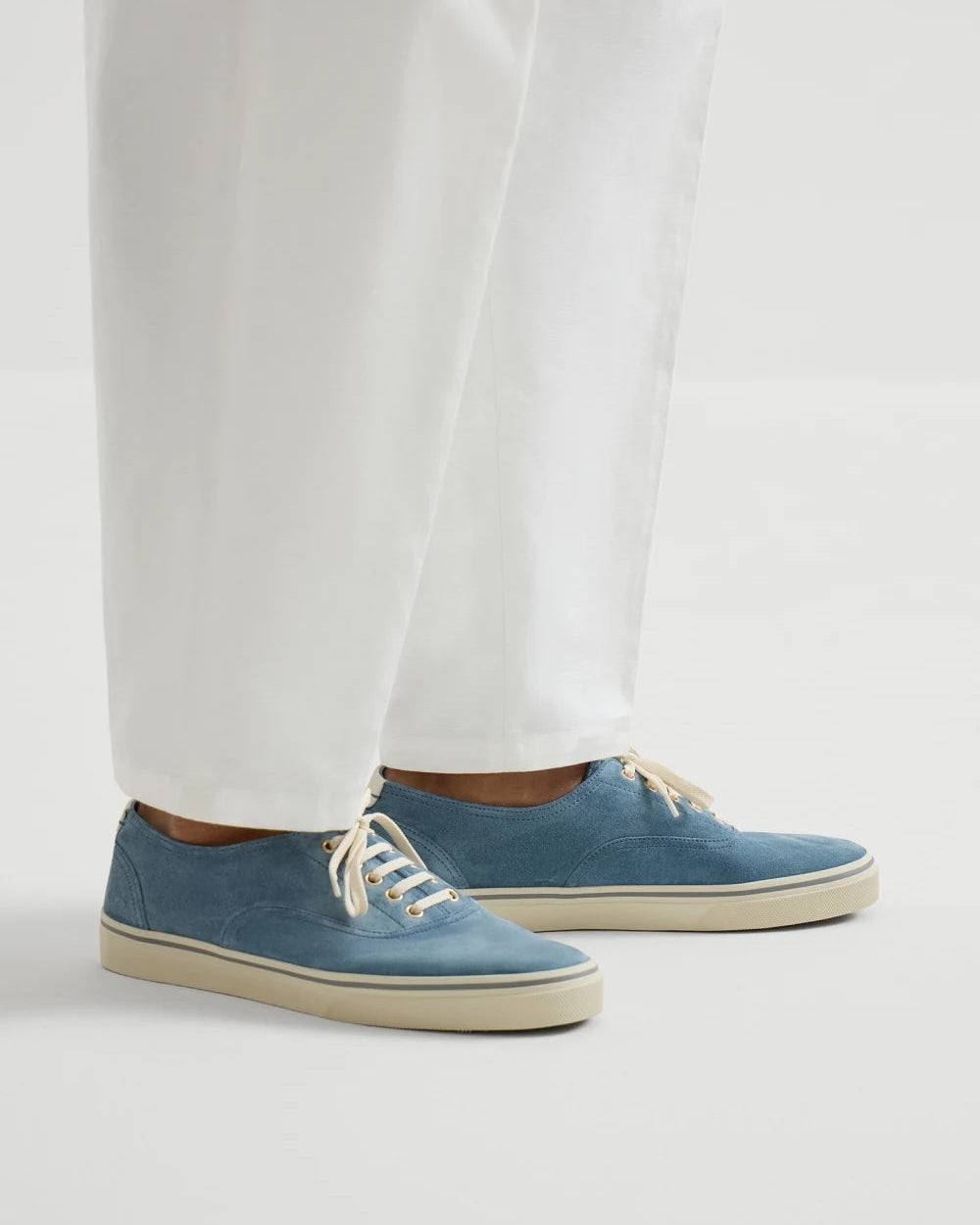 Reversed Kalveskinn Sneaker - Blå