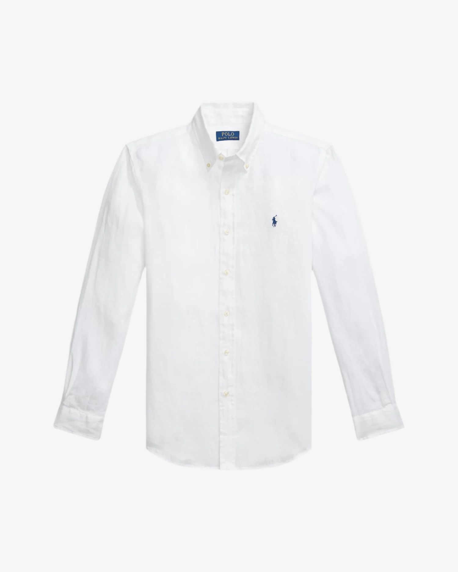 Custom Fit Lin skjorte Hvit