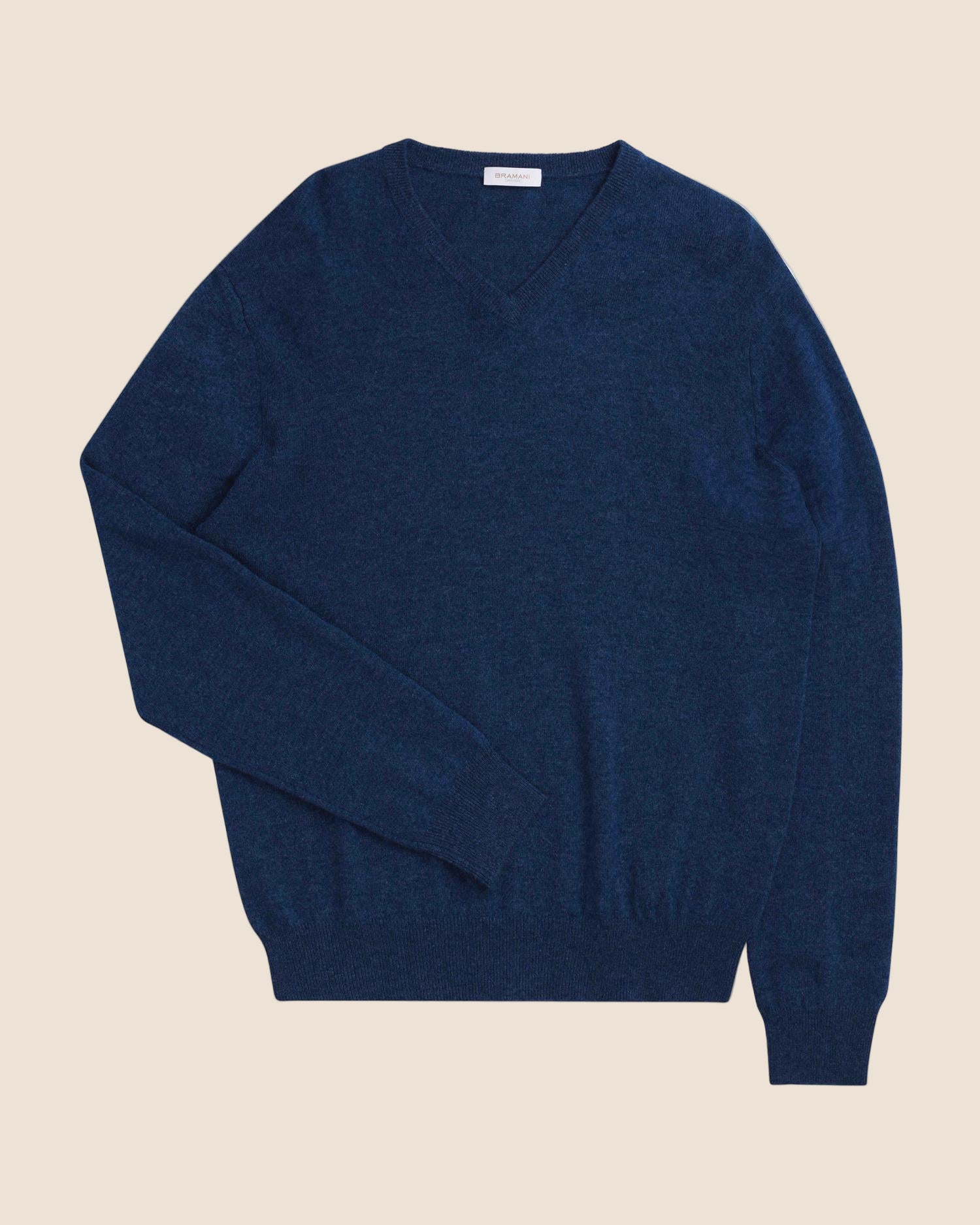 V-hals Genser - jeansblå