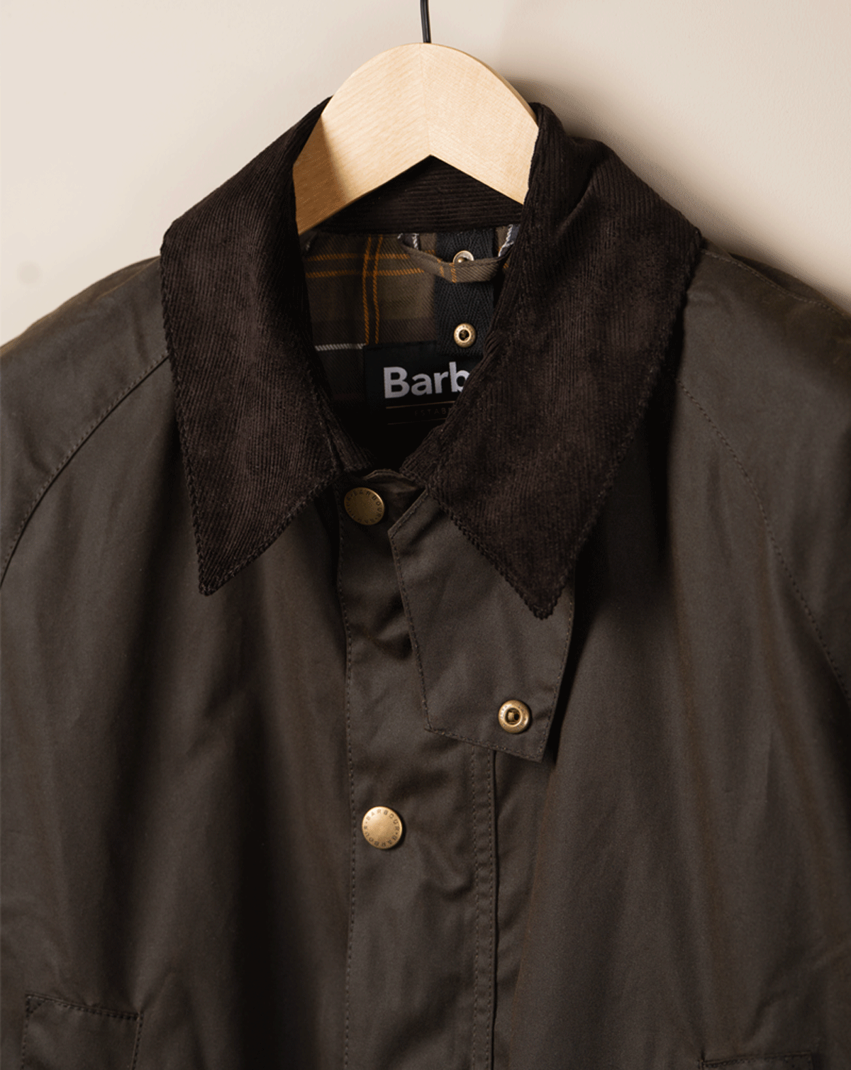 Ashby Waxed Jacket - Oliven