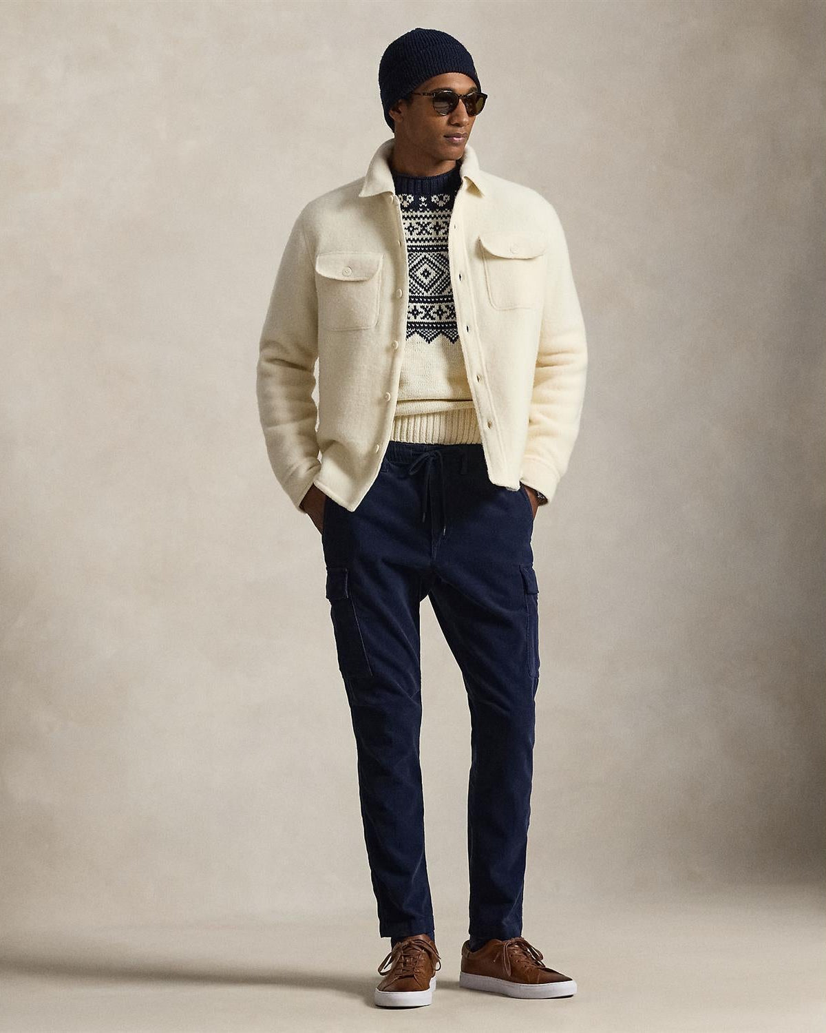 Overshirt Ull - Krem