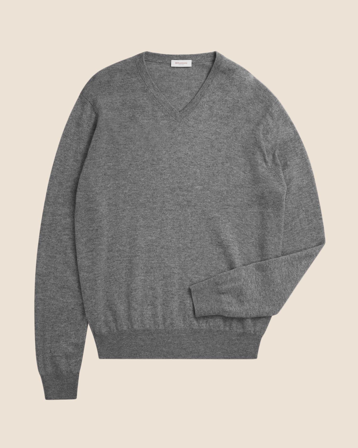 V-hals Genser - Mørk grå
