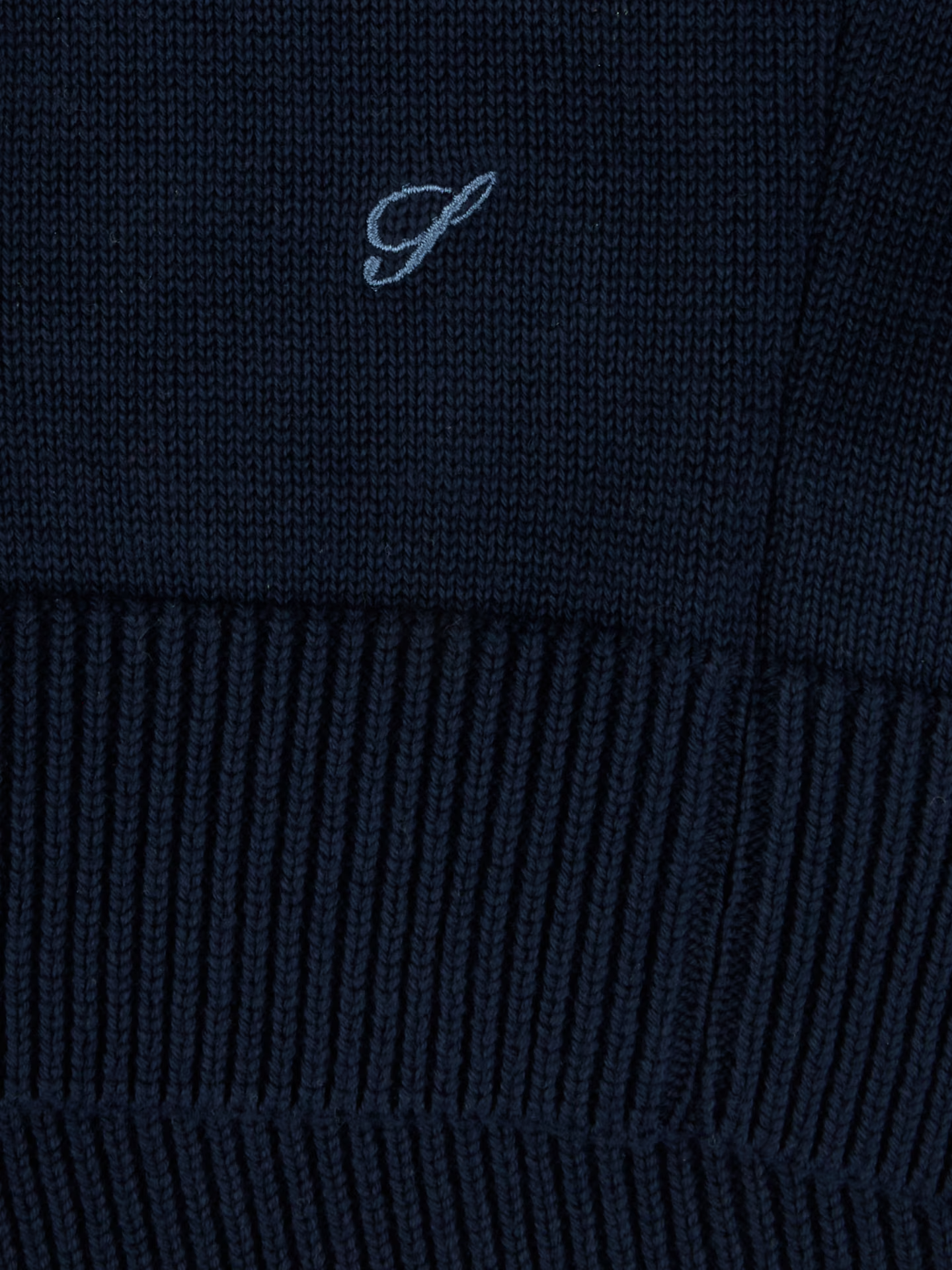 Full-Zips Bomull - Navy