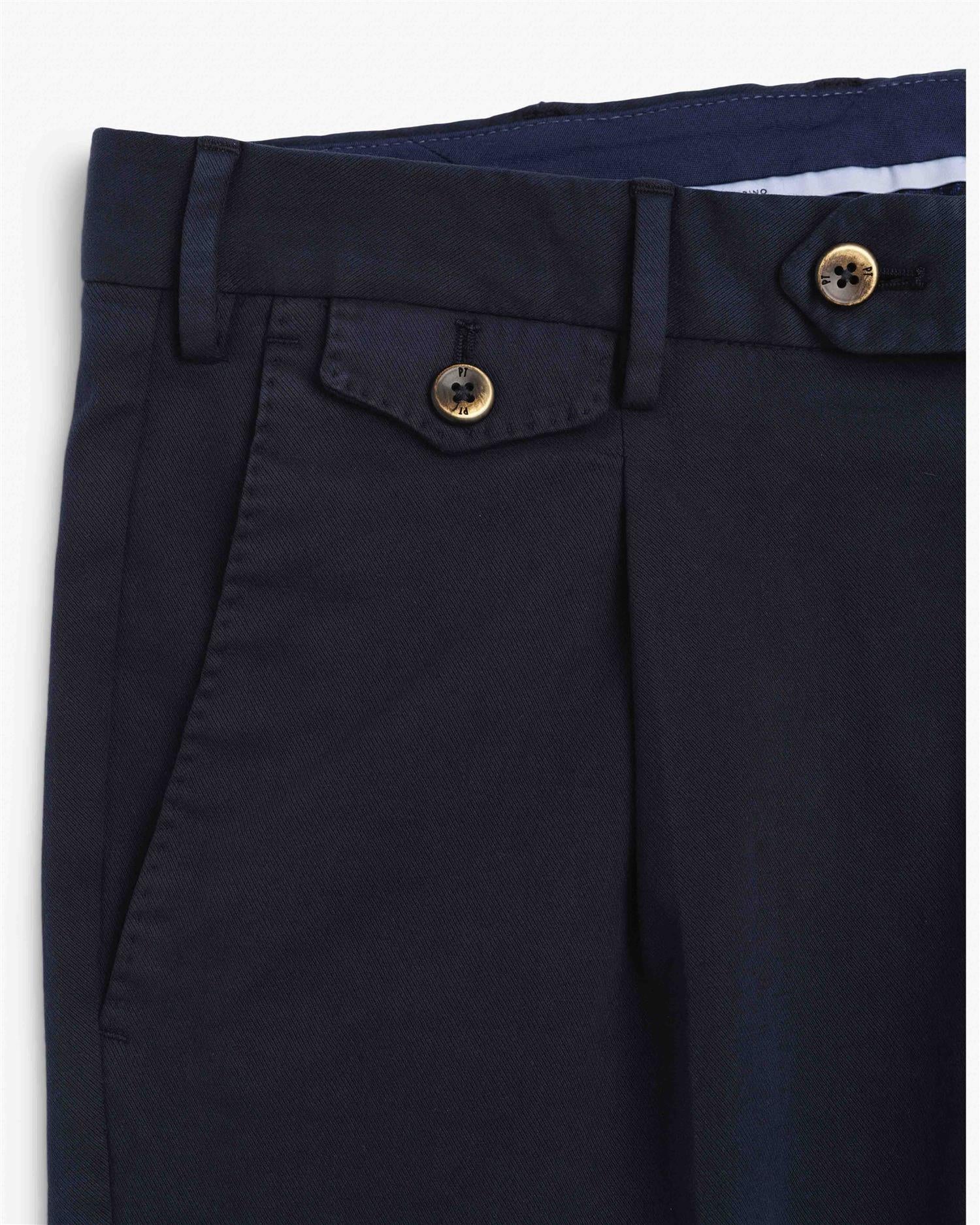 Bomulls Bukse - Navy-PT-www.gunnaroye.no