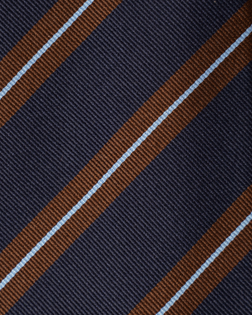 Regimaental Striper - Blå/Brun