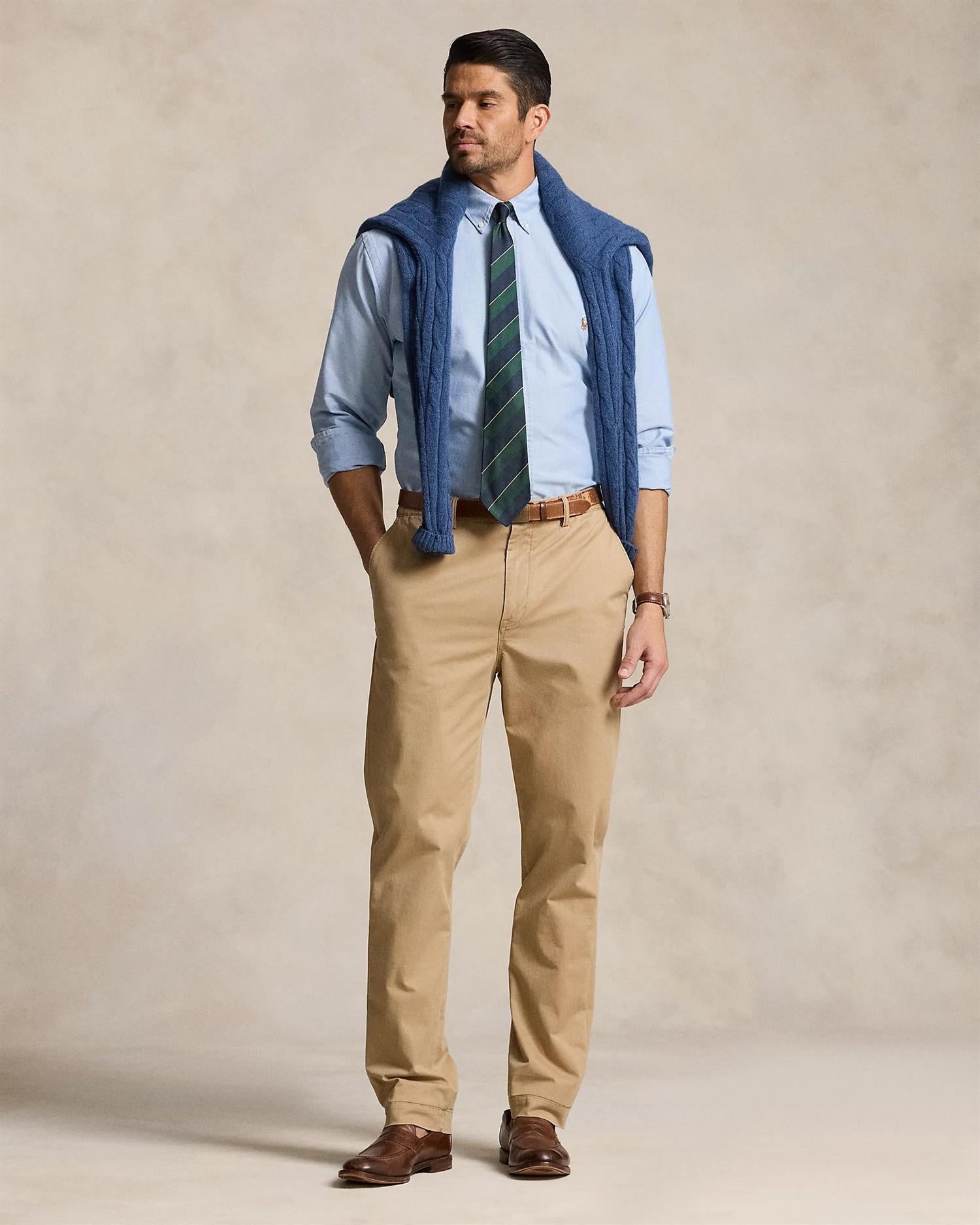 Custom Fit Oxford Skjorte - Lyse Blå