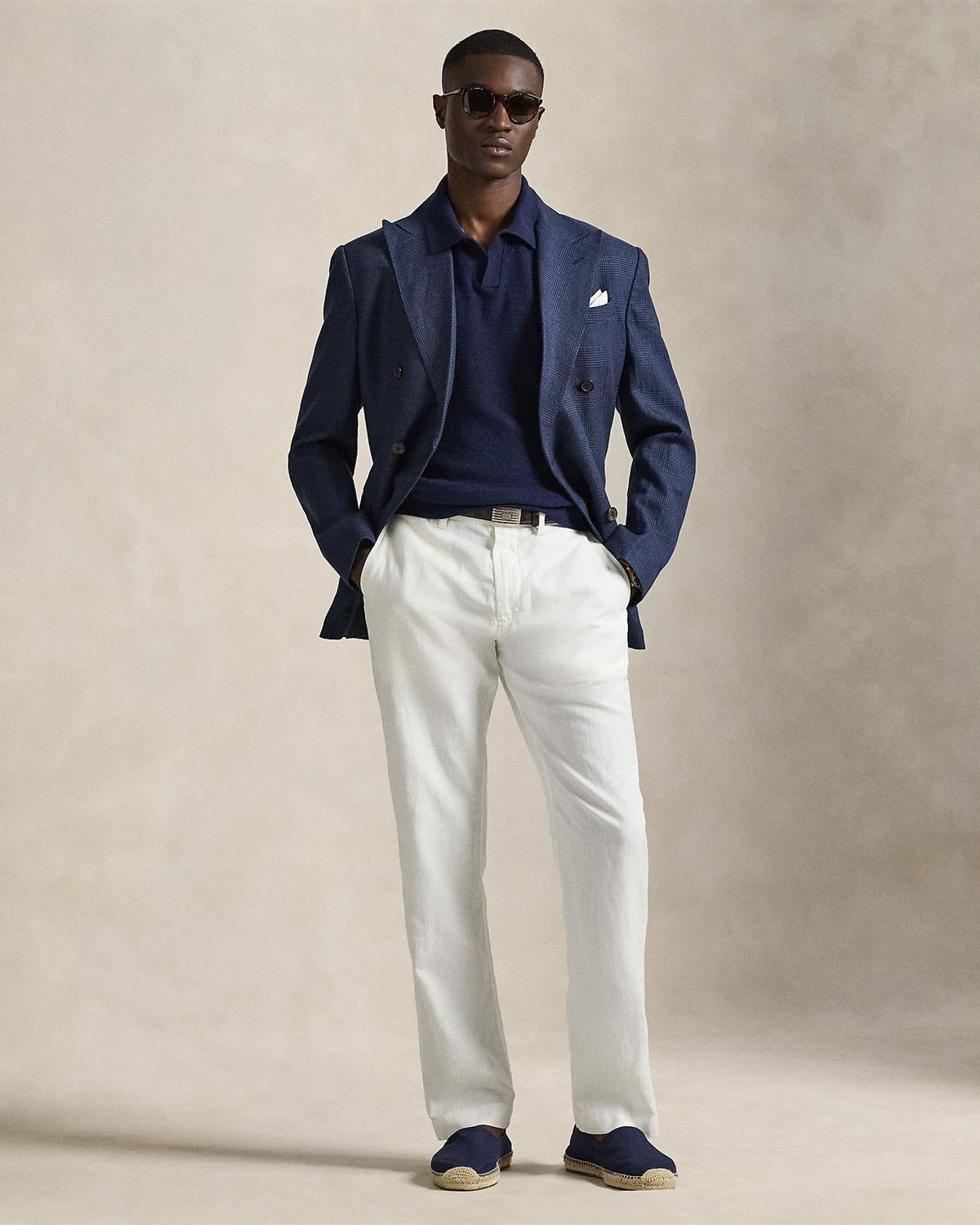 Lin Bomull Bukse - Hvit