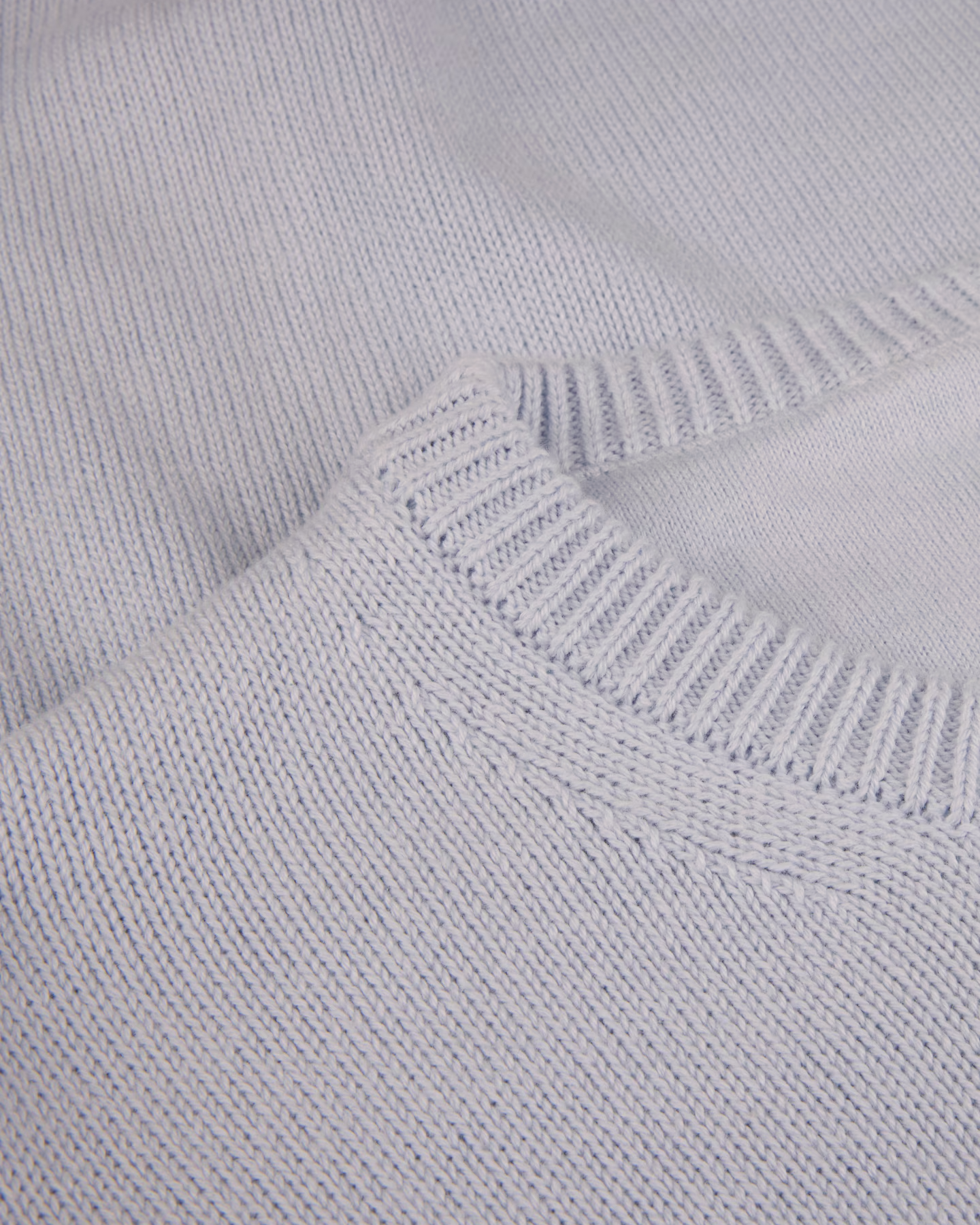 Rundhals Genser Bomull - Lys blå