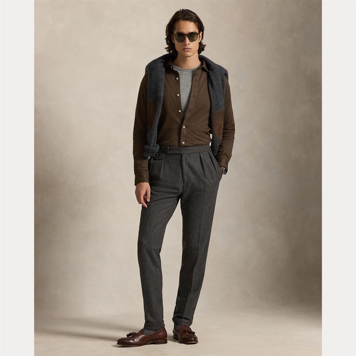 Jersey Skjorte - Brun