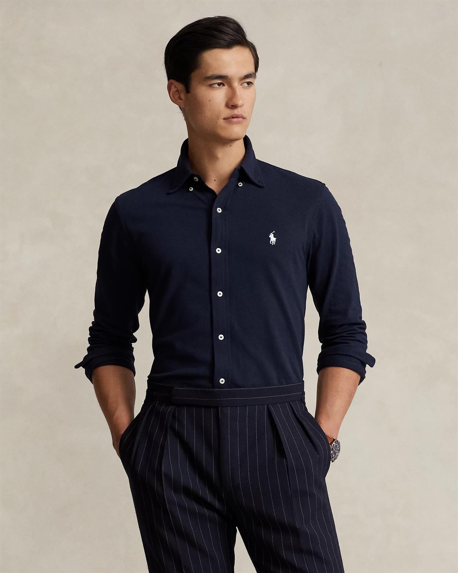 Featherweight Mesh Skjorte Navy