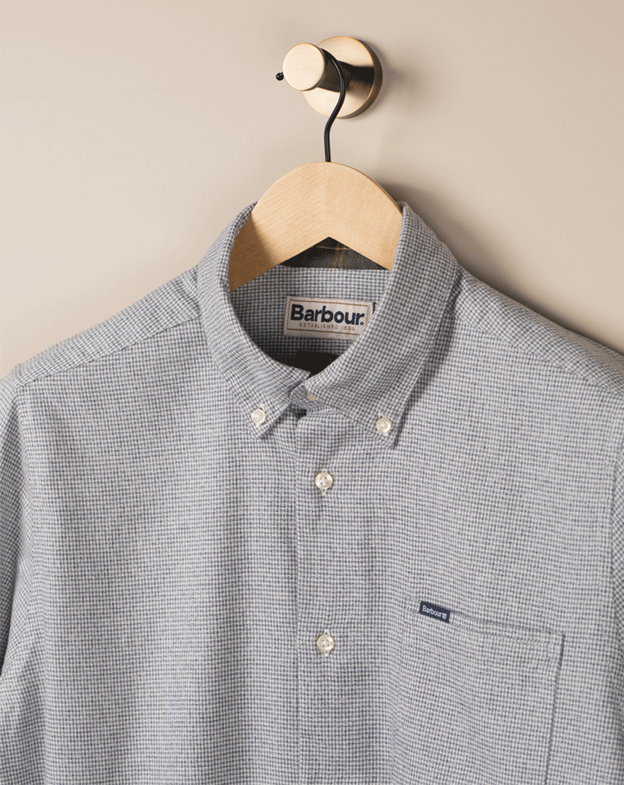 Huntann Rutet Flanell Skjorte - Navy